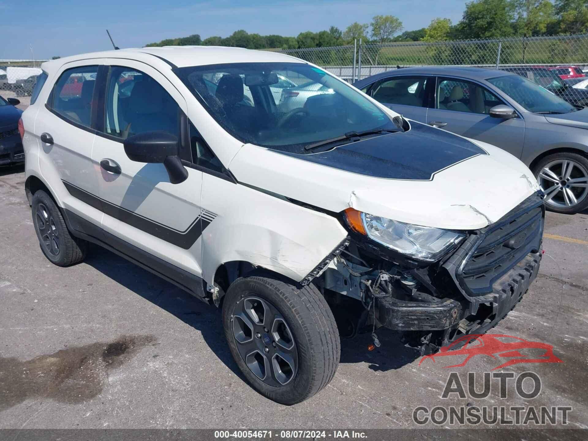 FORD ECOSPORT 2022 - MAJ6S3FL9NC459675