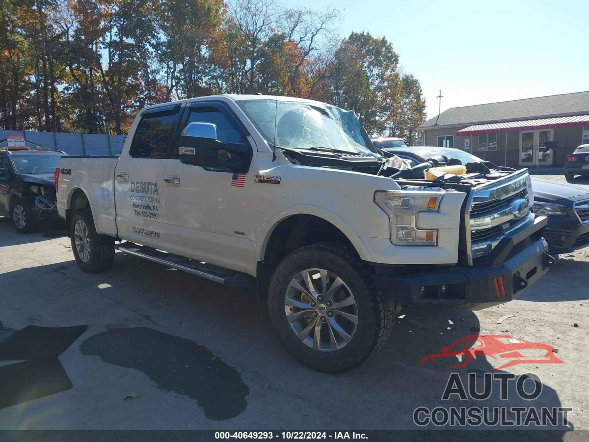 FORD F-150 2017 - 1FTFW1EG6HFB50594