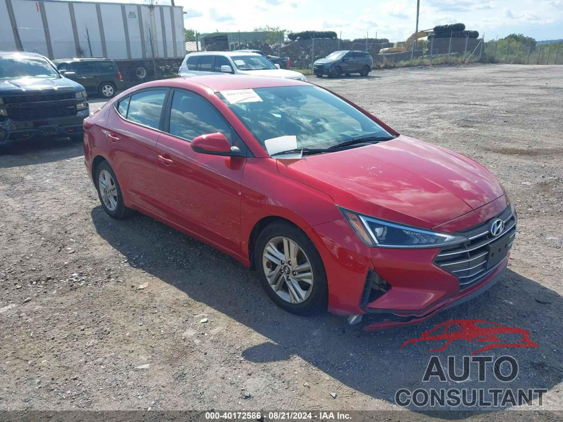 HYUNDAI ELANTRA 2019 - 5NPD84LF4KH421419