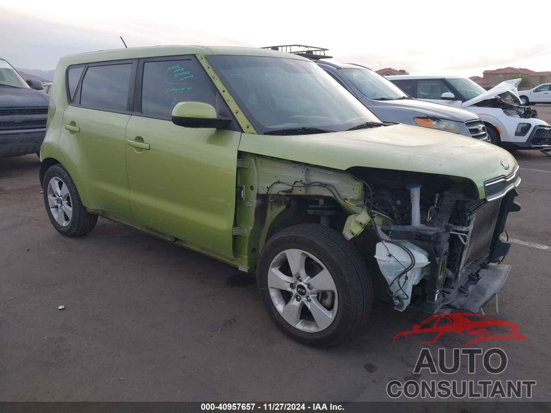 KIA SOUL 2018 - KNDJN2A23J7907450