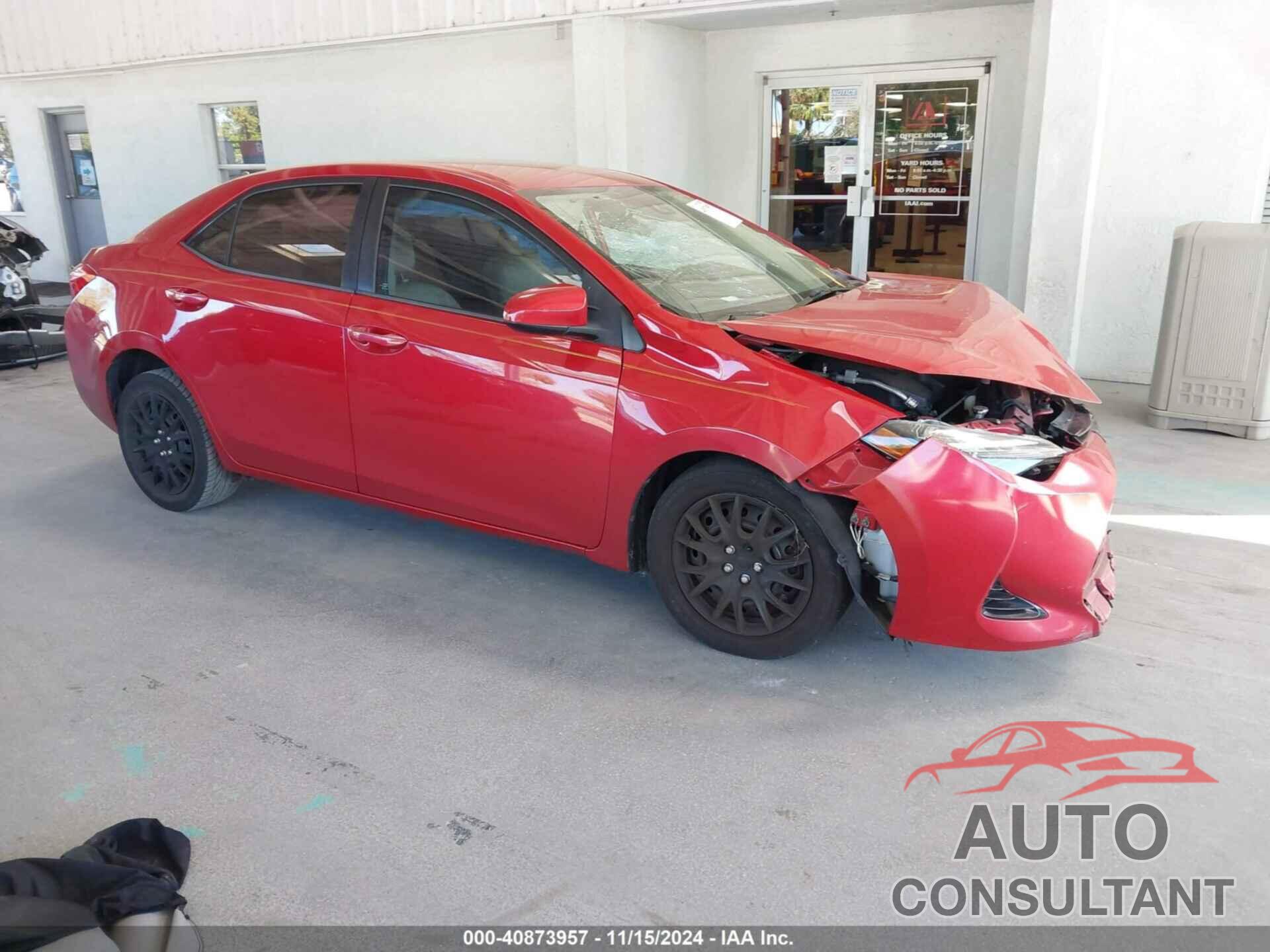 TOYOTA COROLLA 2017 - 2T1BURHE3HC957239