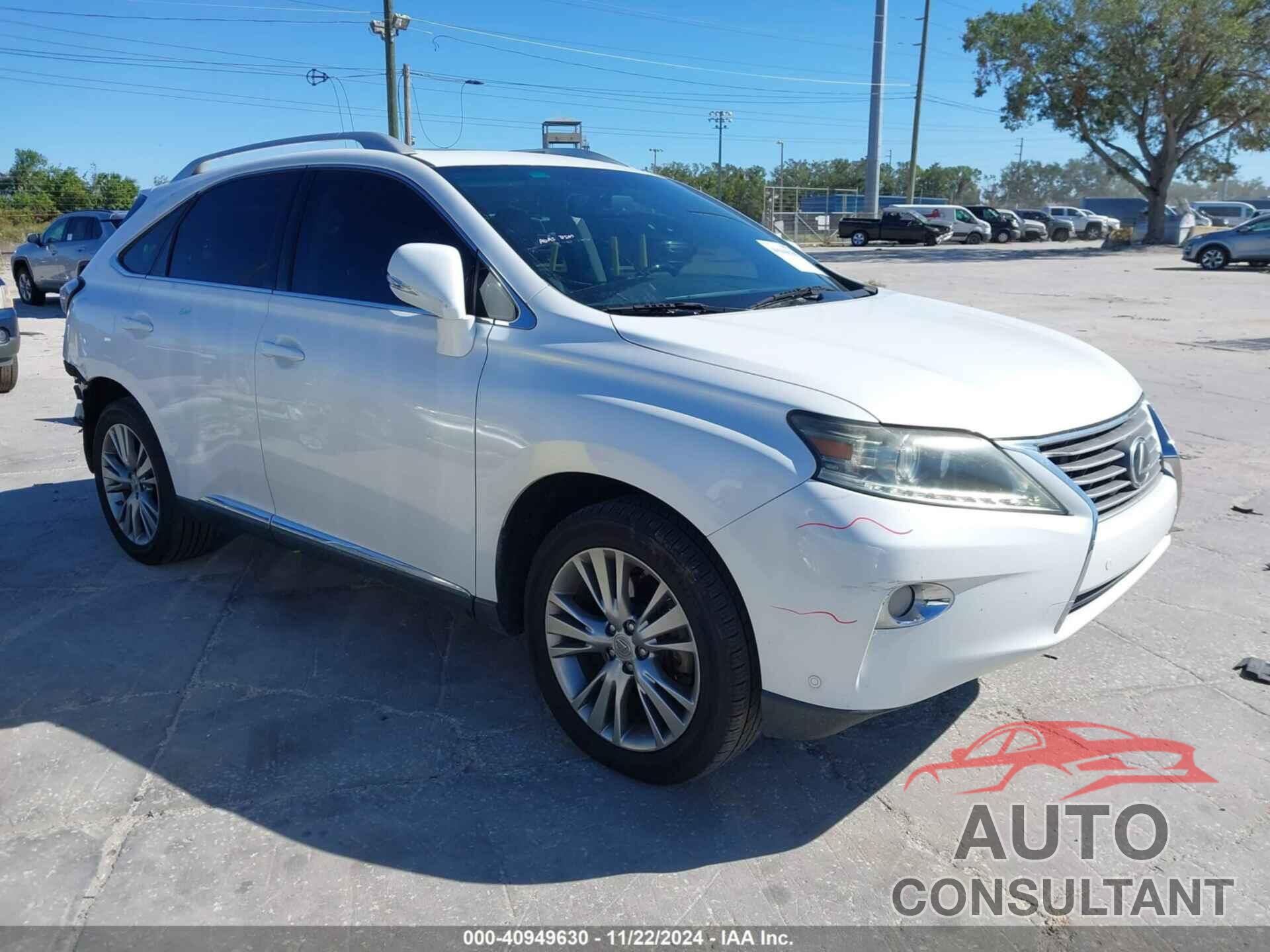 LEXUS RX 350 2013 - 2T2BK1BA9DC193867