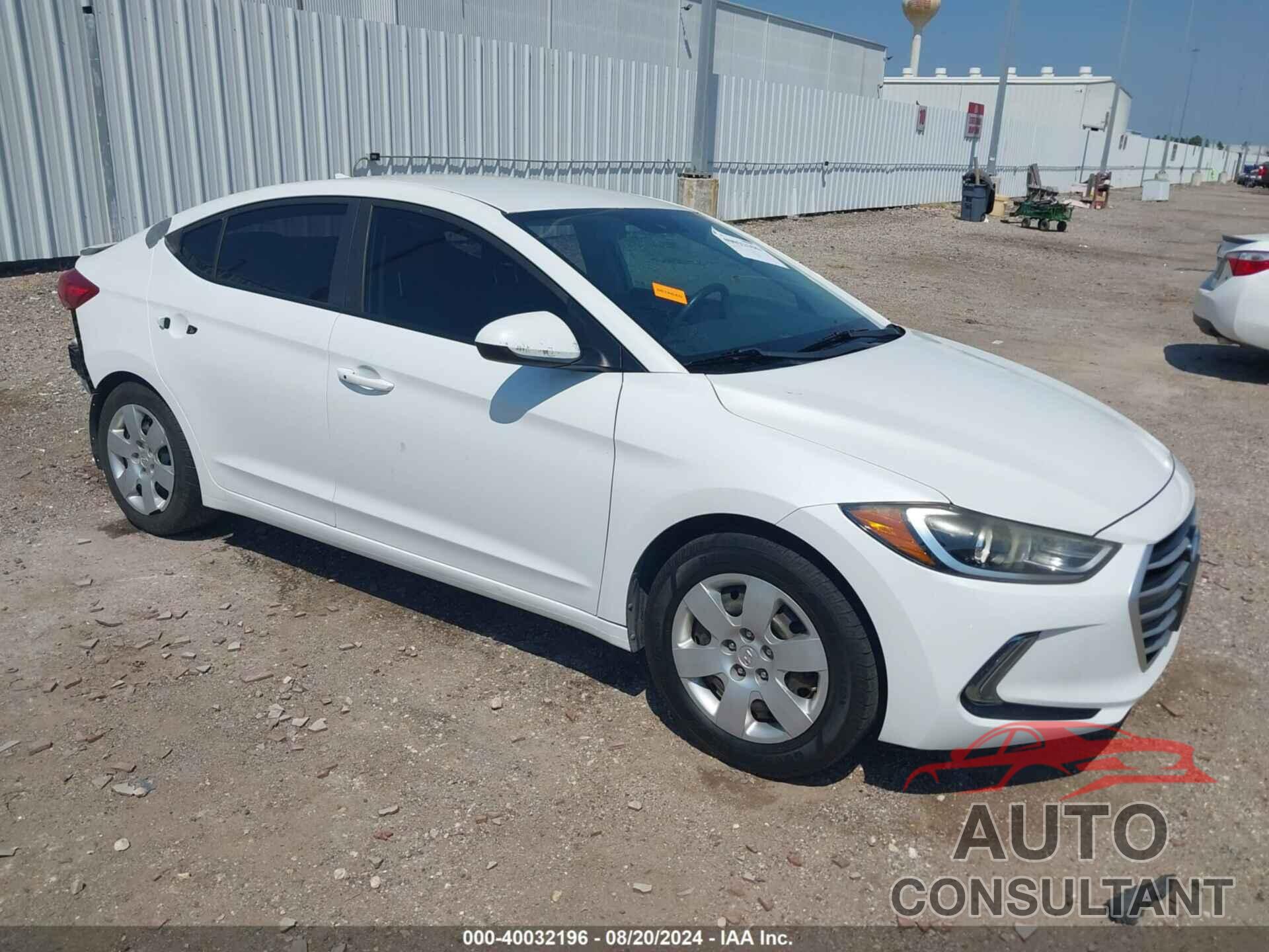 HYUNDAI ELANTRA 2017 - 5NPD84LFXHH036424