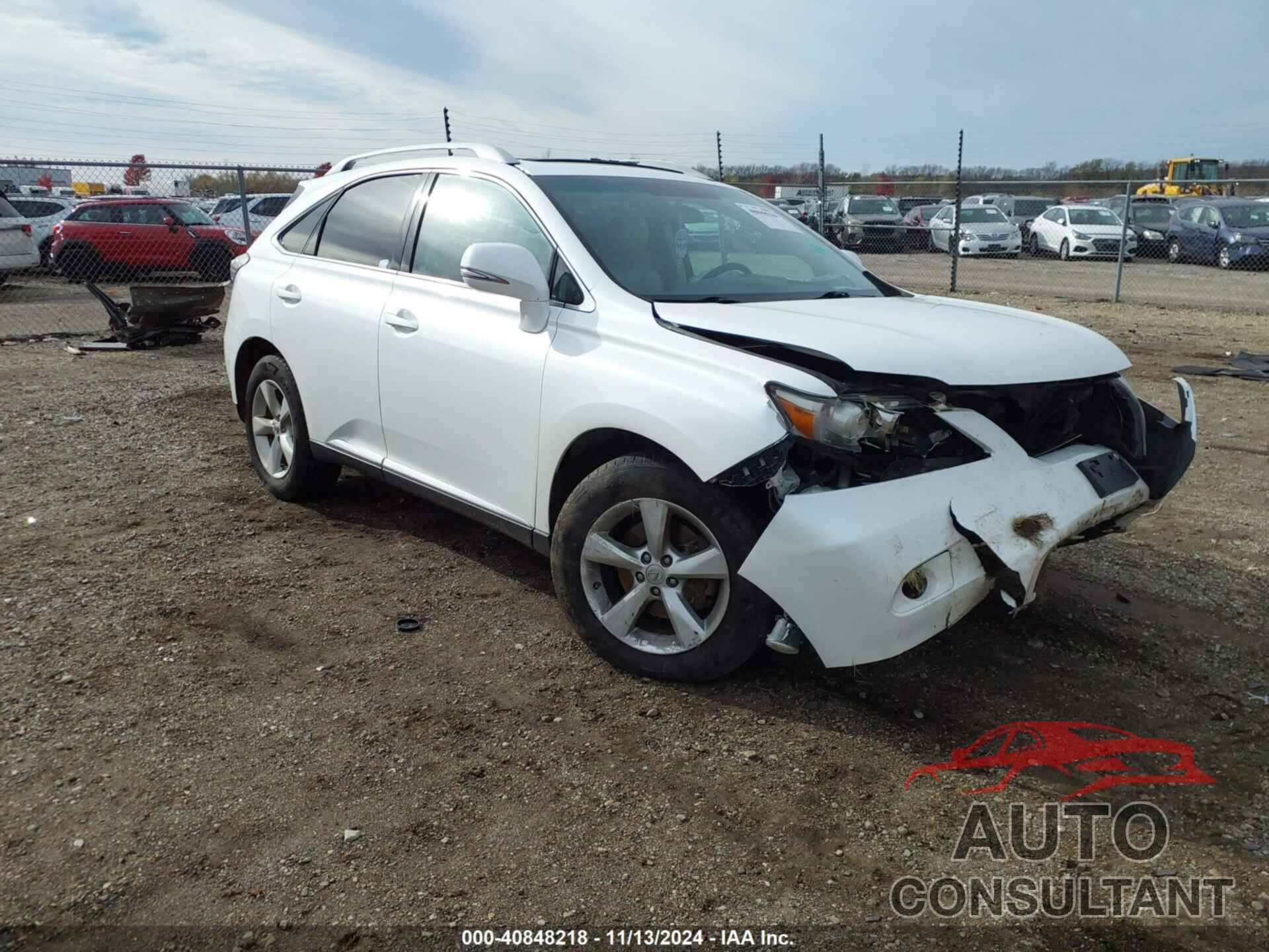 LEXUS RX 350 2010 - 2T2BK1BA6AC071205