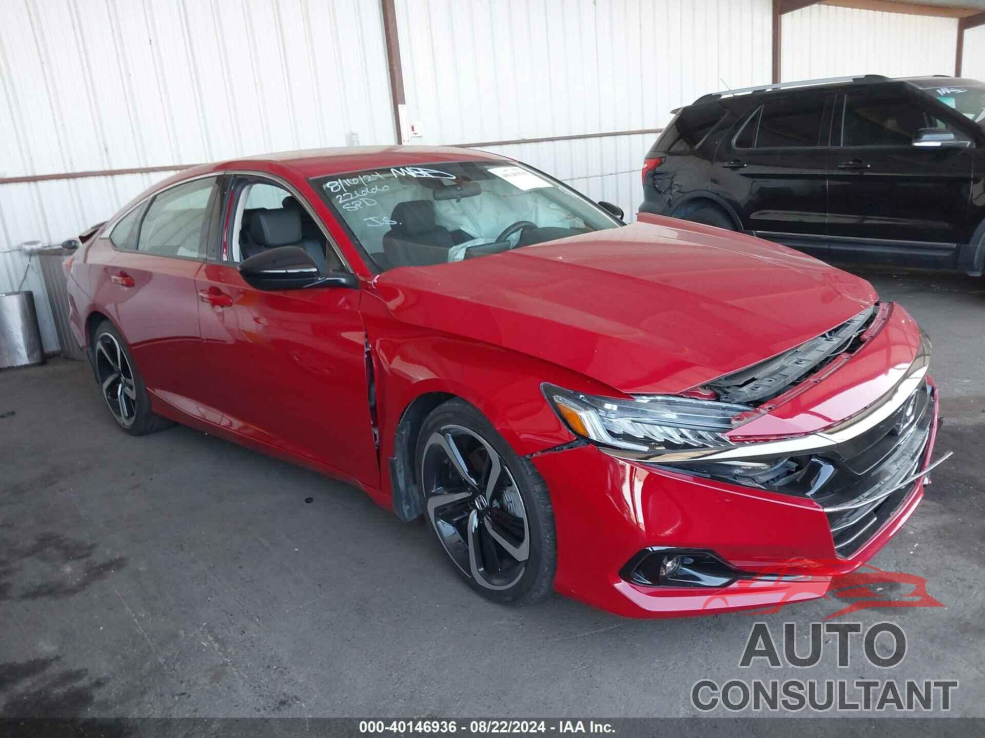 HONDA ACCORD 2022 - 1HGCV1F48NA038531
