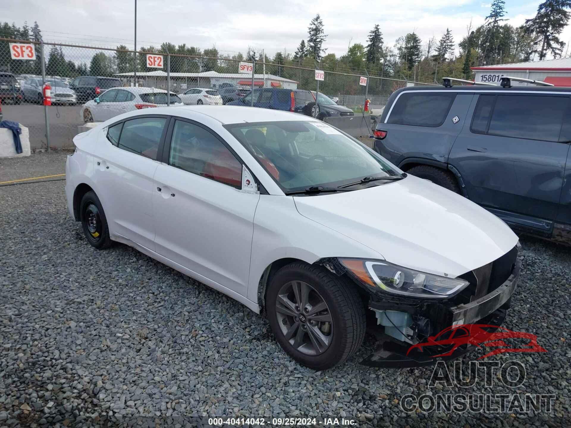 HYUNDAI ELANTRA 2018 - 5NPD84LF0JH248433