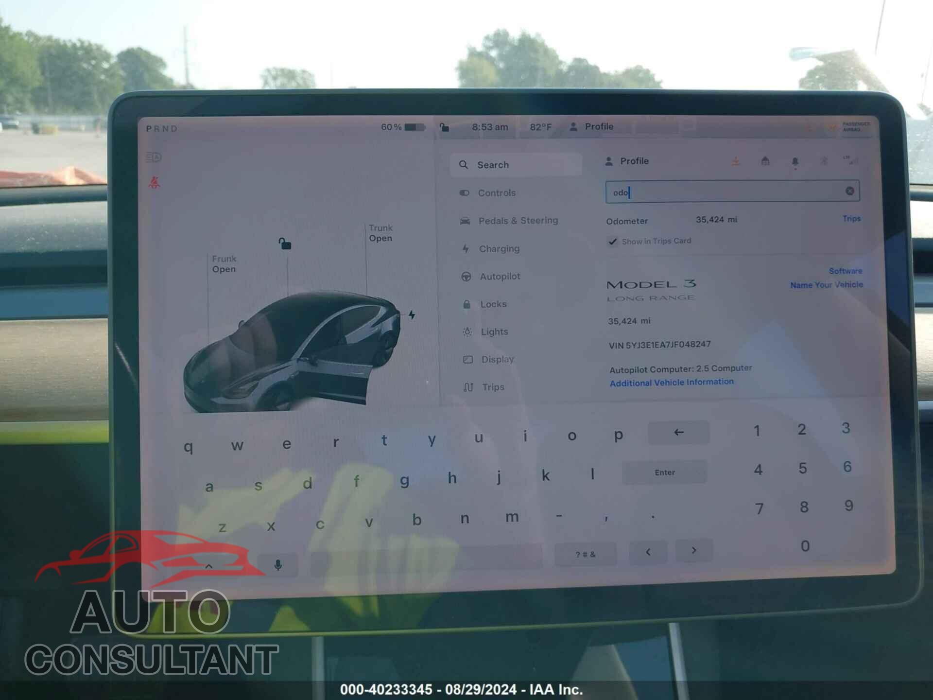 TESLA MODEL 3 2018 - 5YJ3E1EA7JF048247