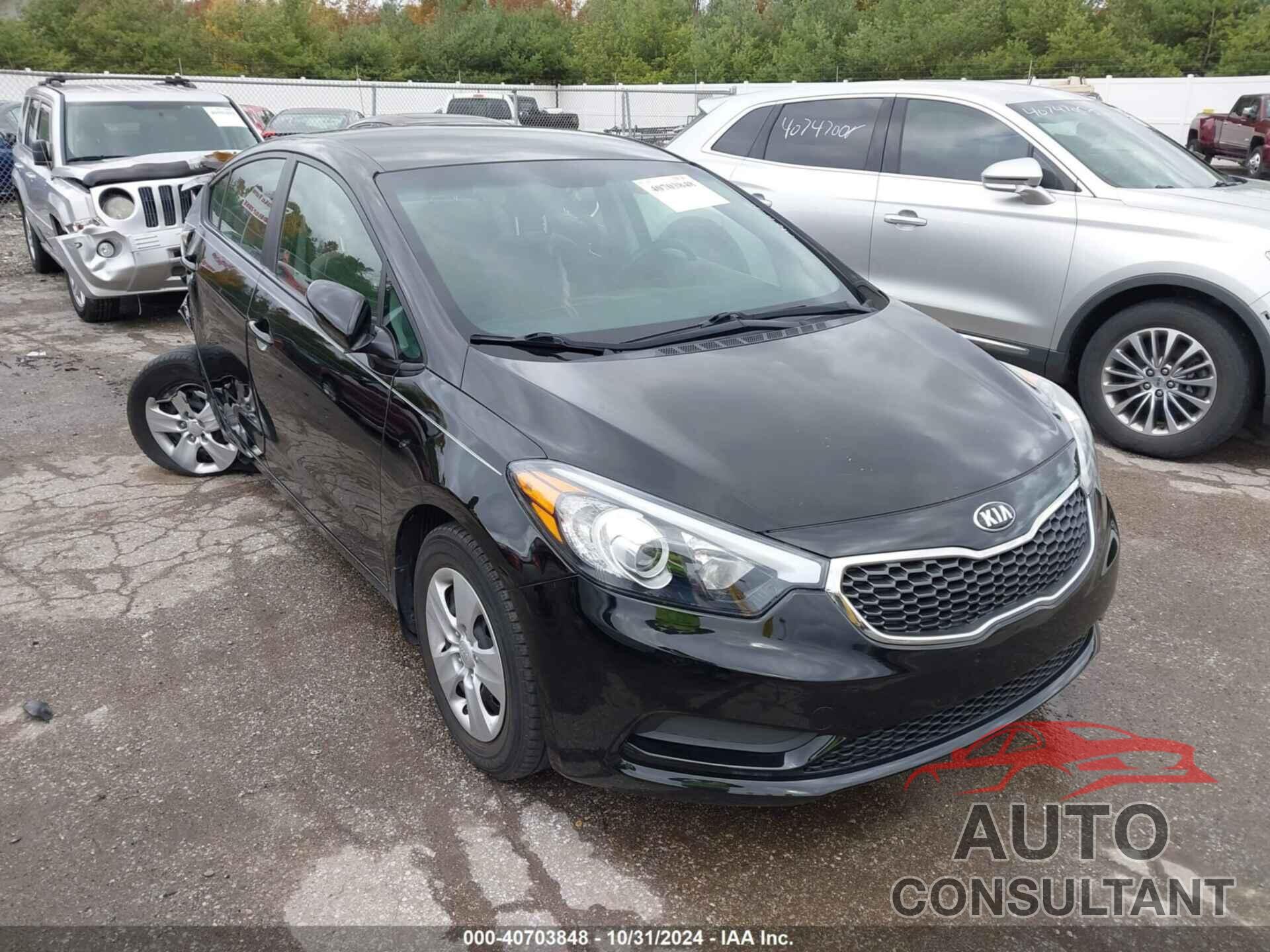 KIA FORTE 2016 - KNAFX4A60G5499747