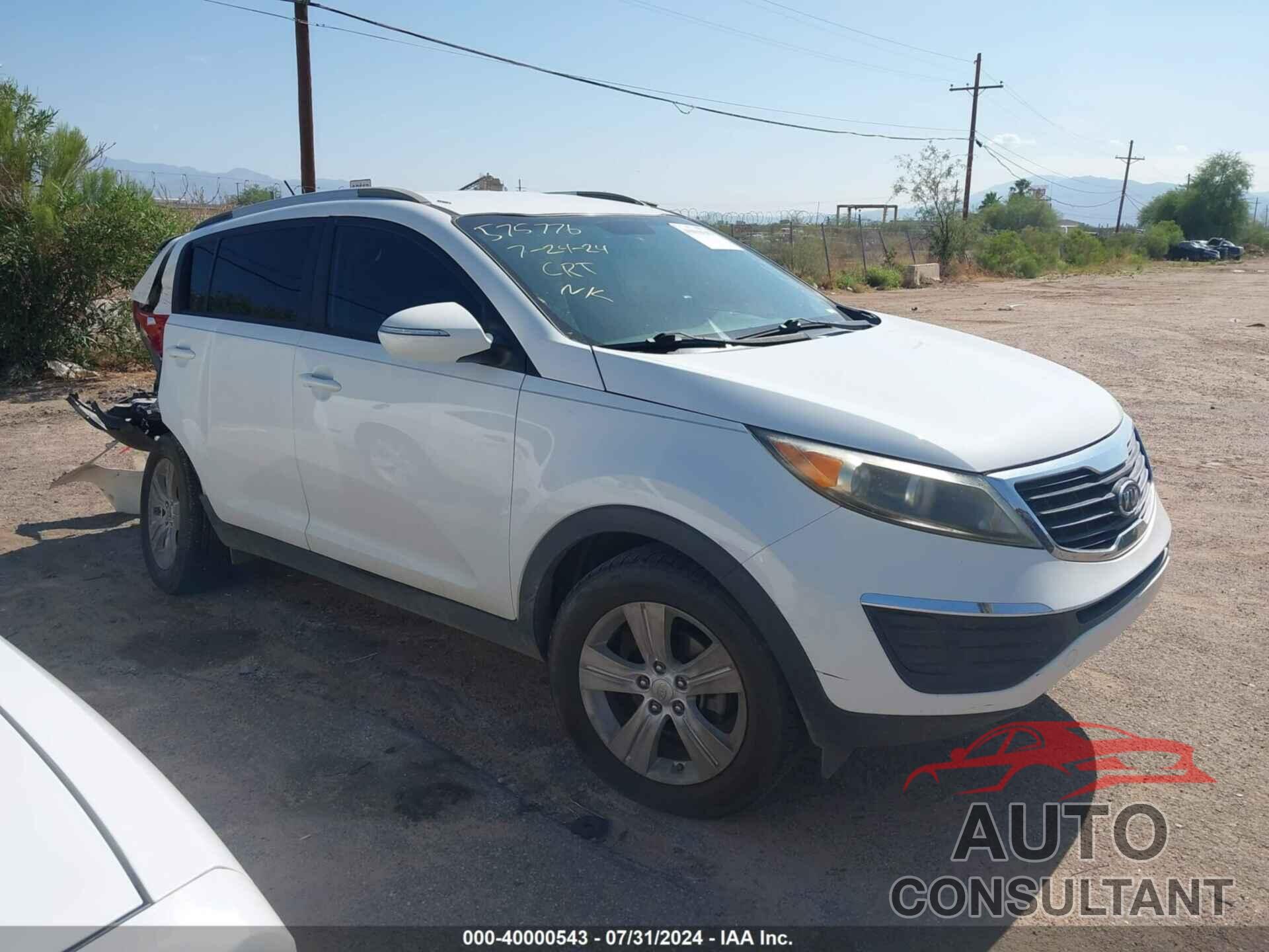 KIA SPORTAGE 2011 - KNDPB3A26B7085009
