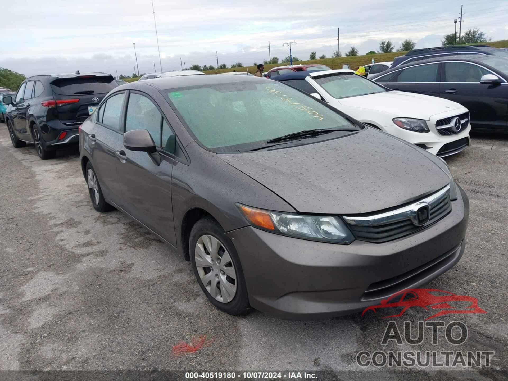 HONDA CIVIC 2012 - 2HGFB2F54CH519069