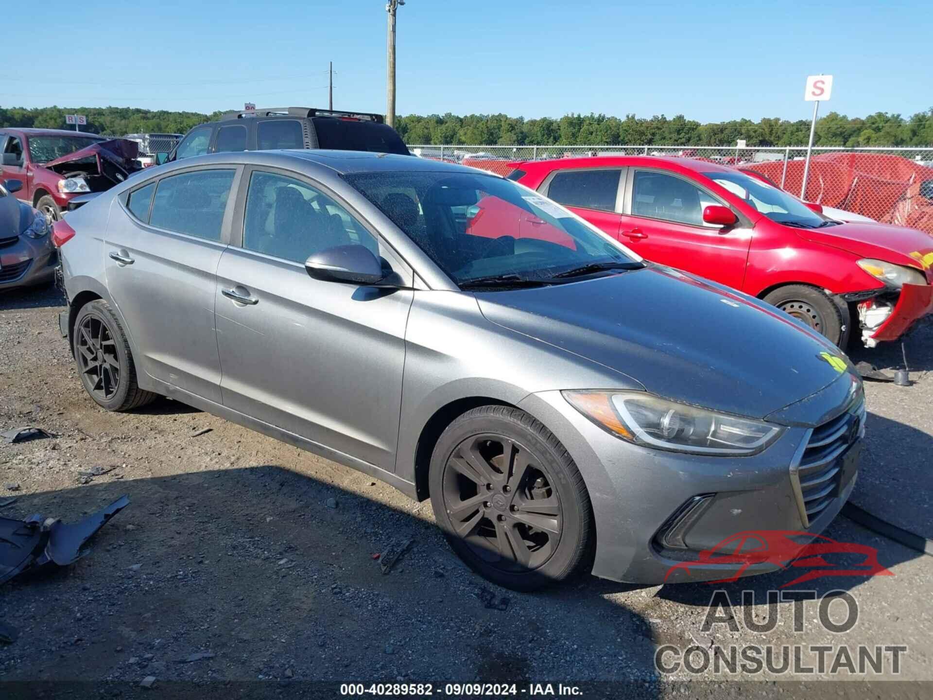 HYUNDAI ELANTRA 2017 - KMHD84LFXHU291415
