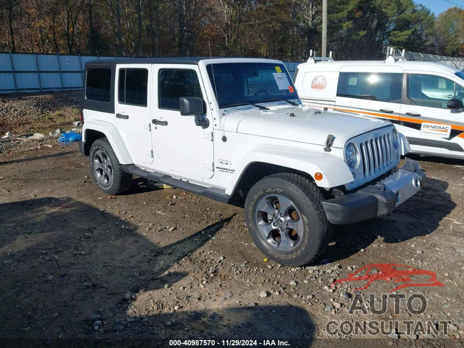 JEEP WRANGLER UNLIMITED 2017 - 1C4BJWEG9HL725461