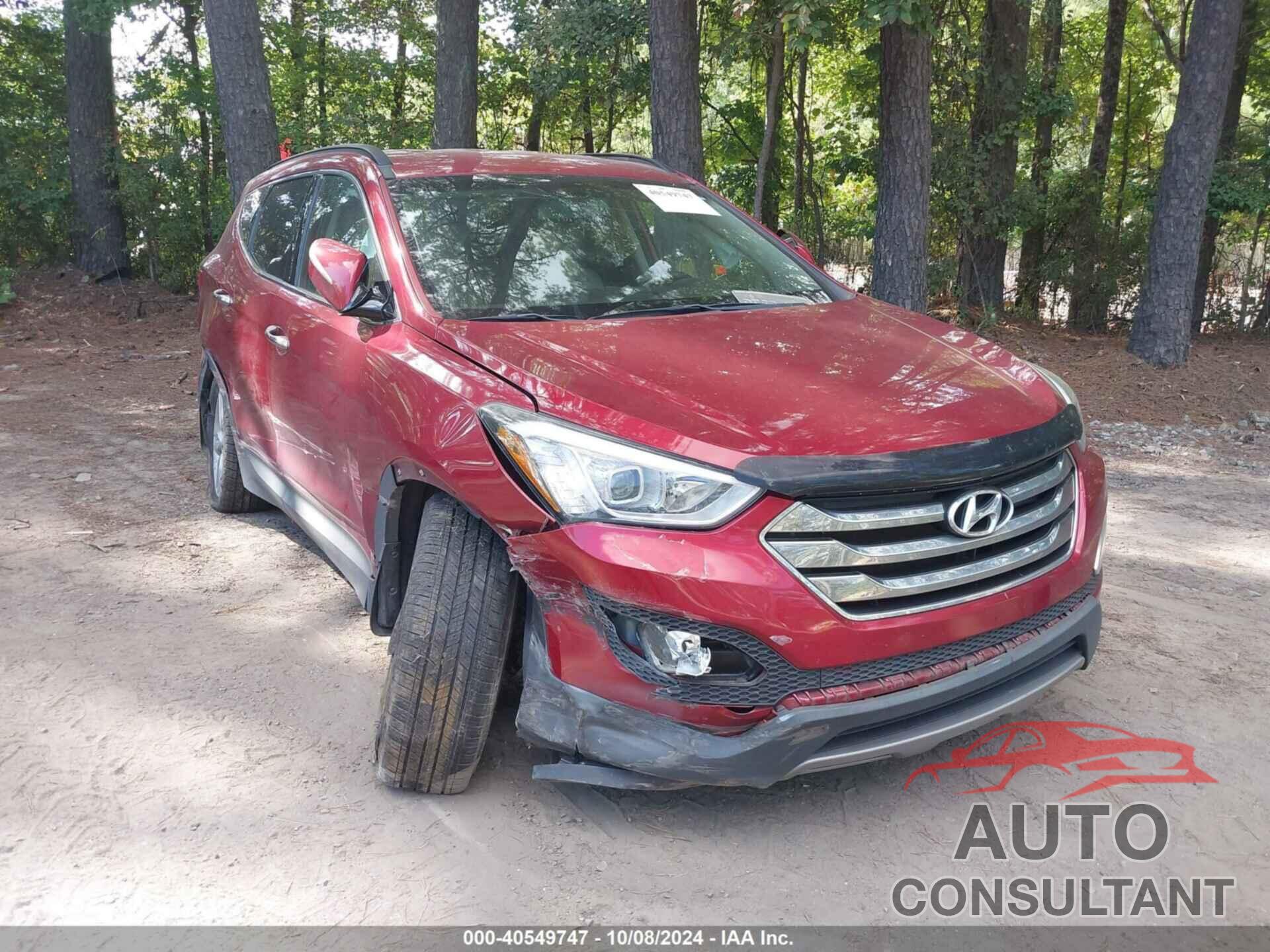 HYUNDAI SANTA FE 2013 - 5XYZU3LA0DG114047