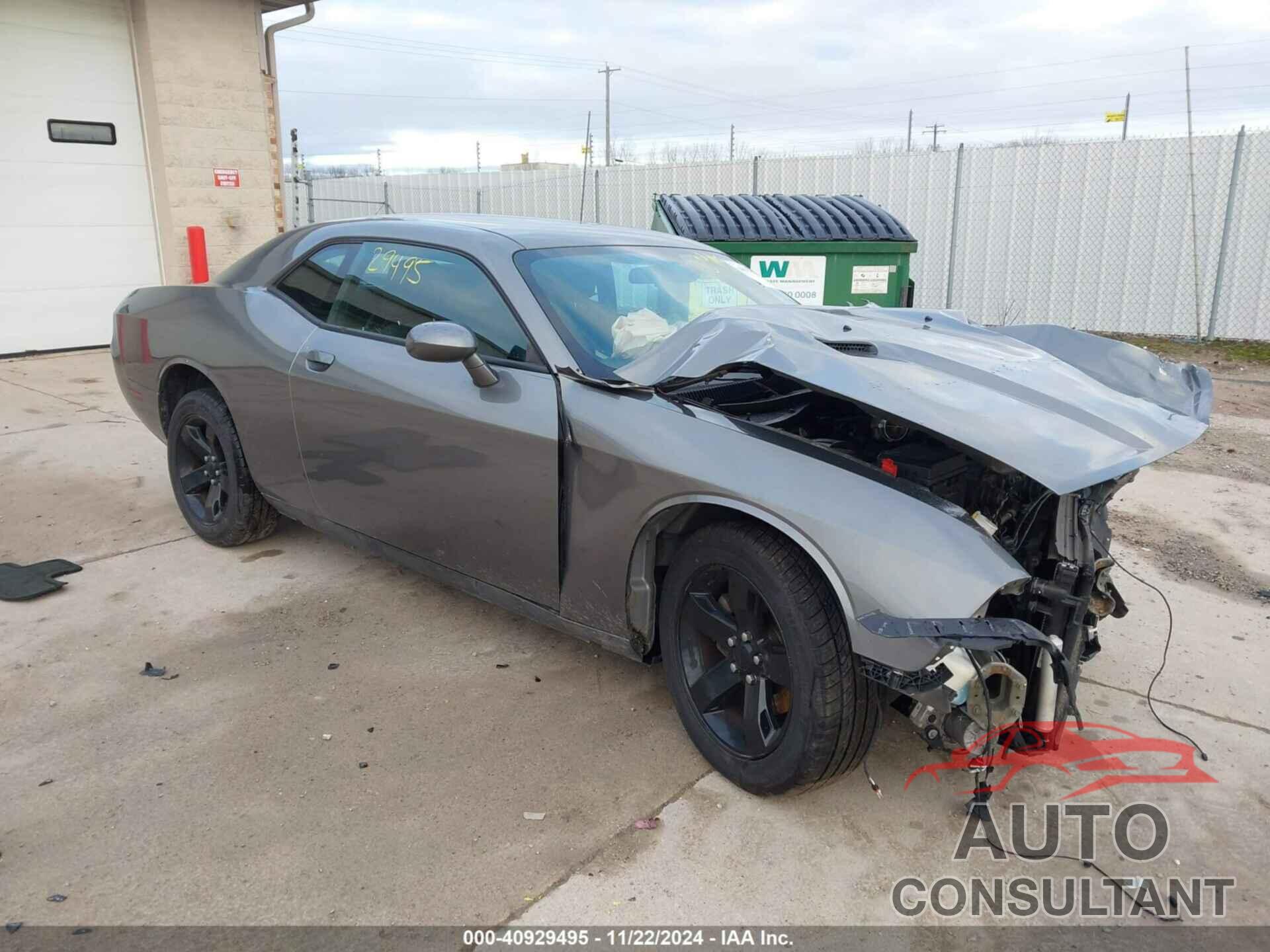 DODGE CHALLENGER 2012 - 2C3CDYAG1CH168293