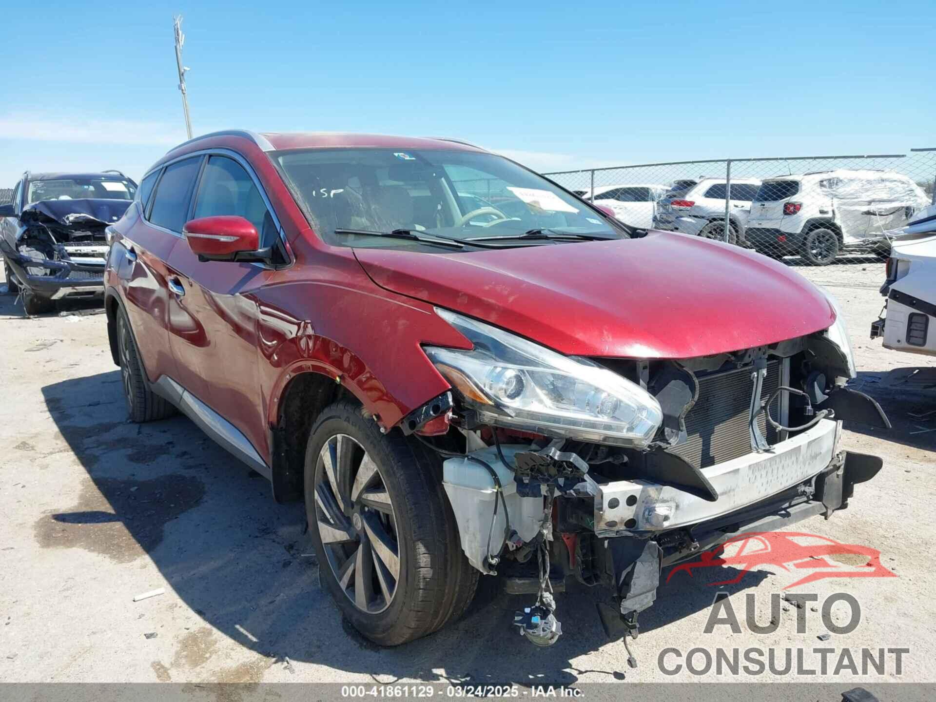 NISSAN MURANO 2015 - 5N1AZ2MG6FN229352