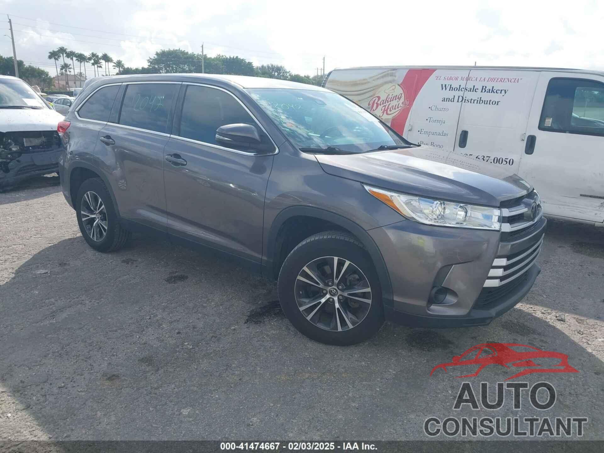 TOYOTA HIGHLANDER 2019 - 5TDZZRFH7KS290610