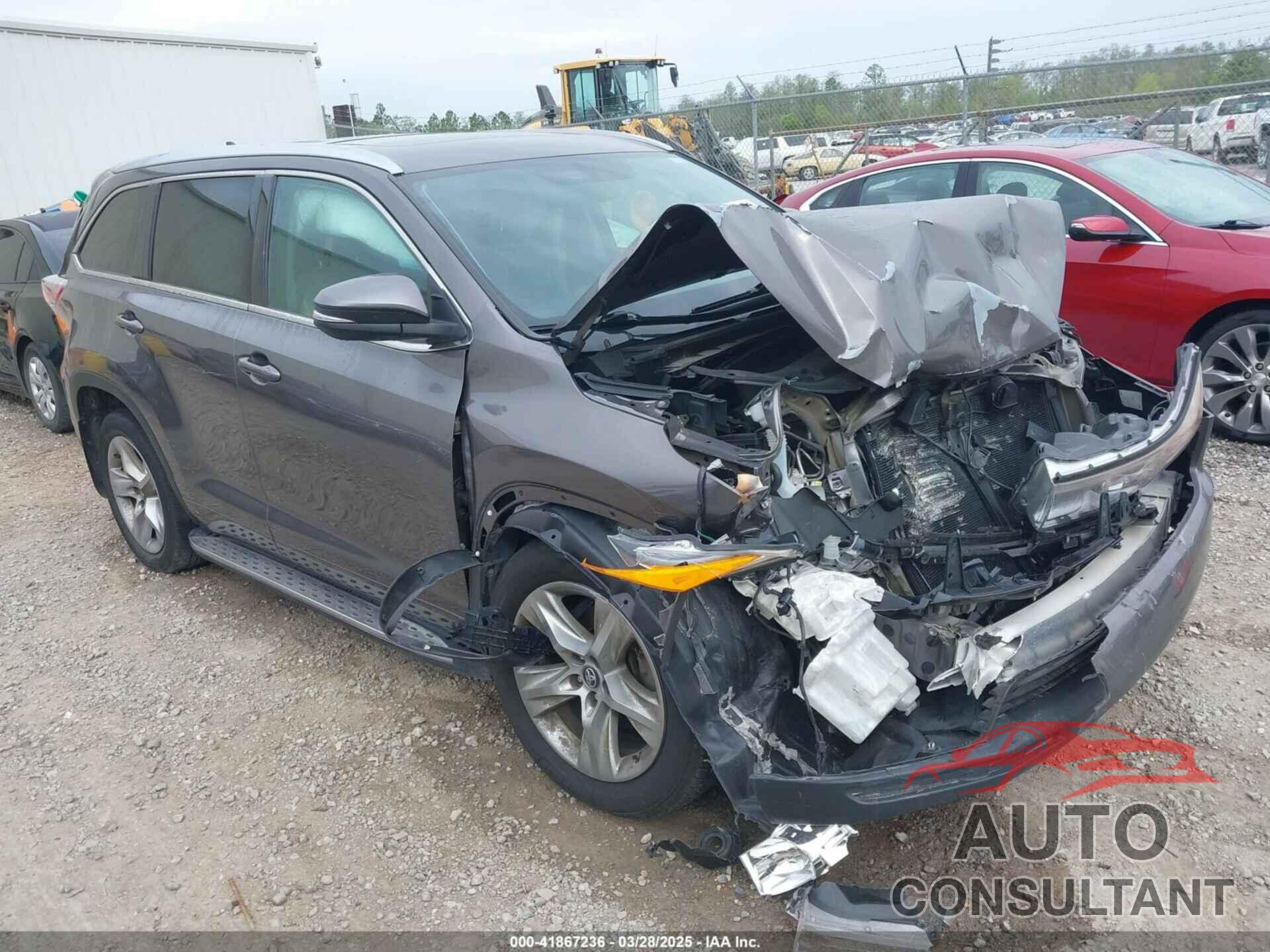 TOYOTA HIGHLANDER 2016 - 5TDYKRFH0GS172793