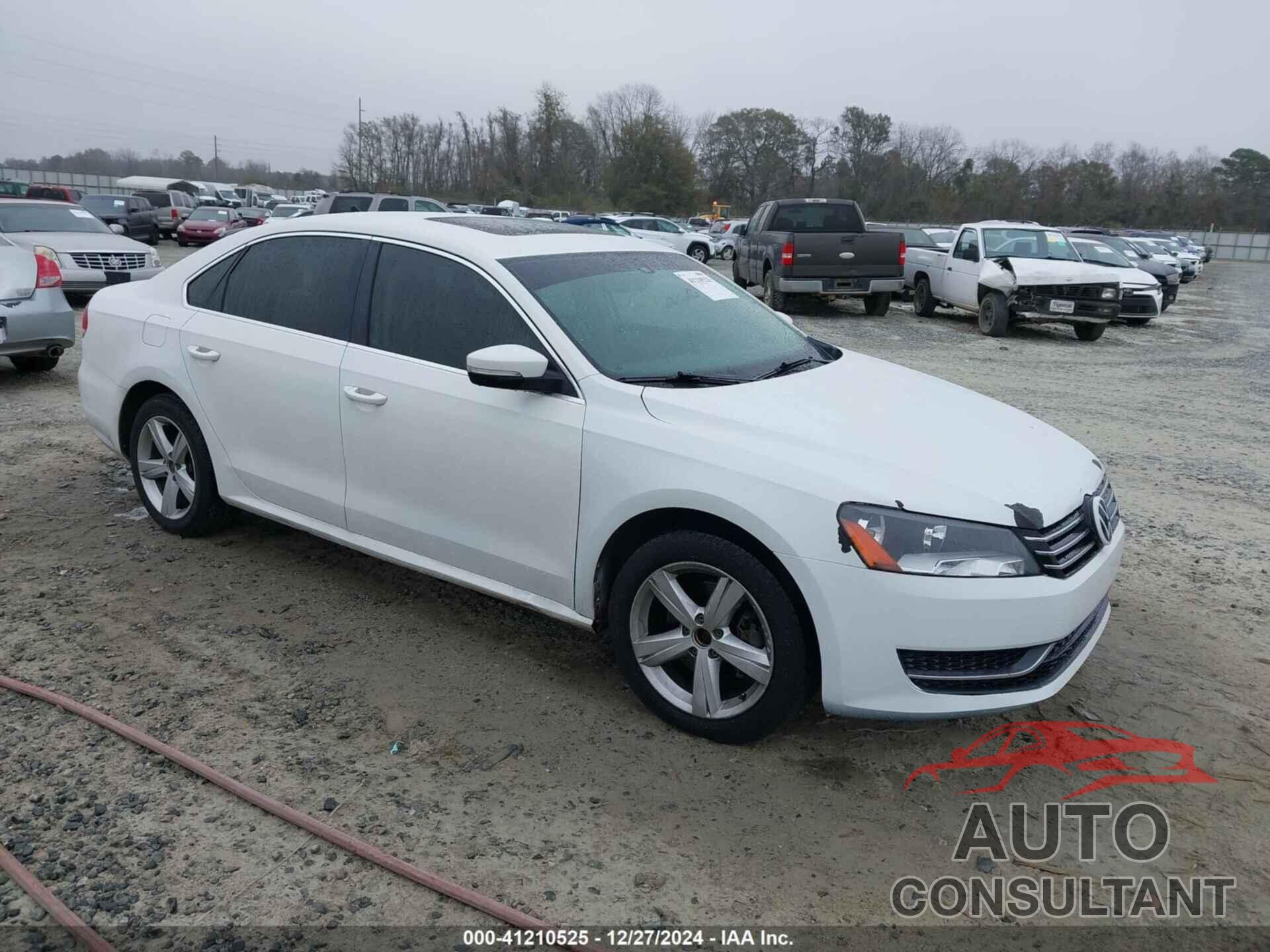 VOLKSWAGEN PASSAT 2013 - 1VWBH7A39DC027721
