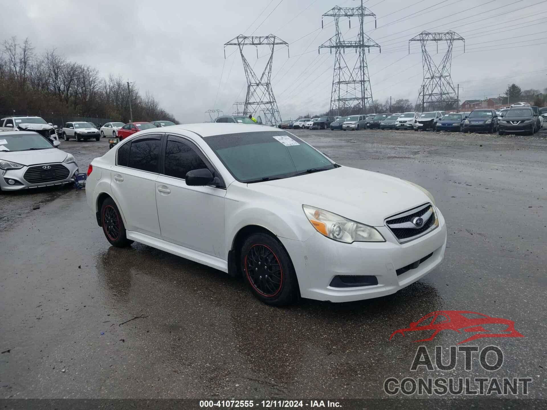 SUBARU LEGACY 2011 - 4S3BMBA66B3234463