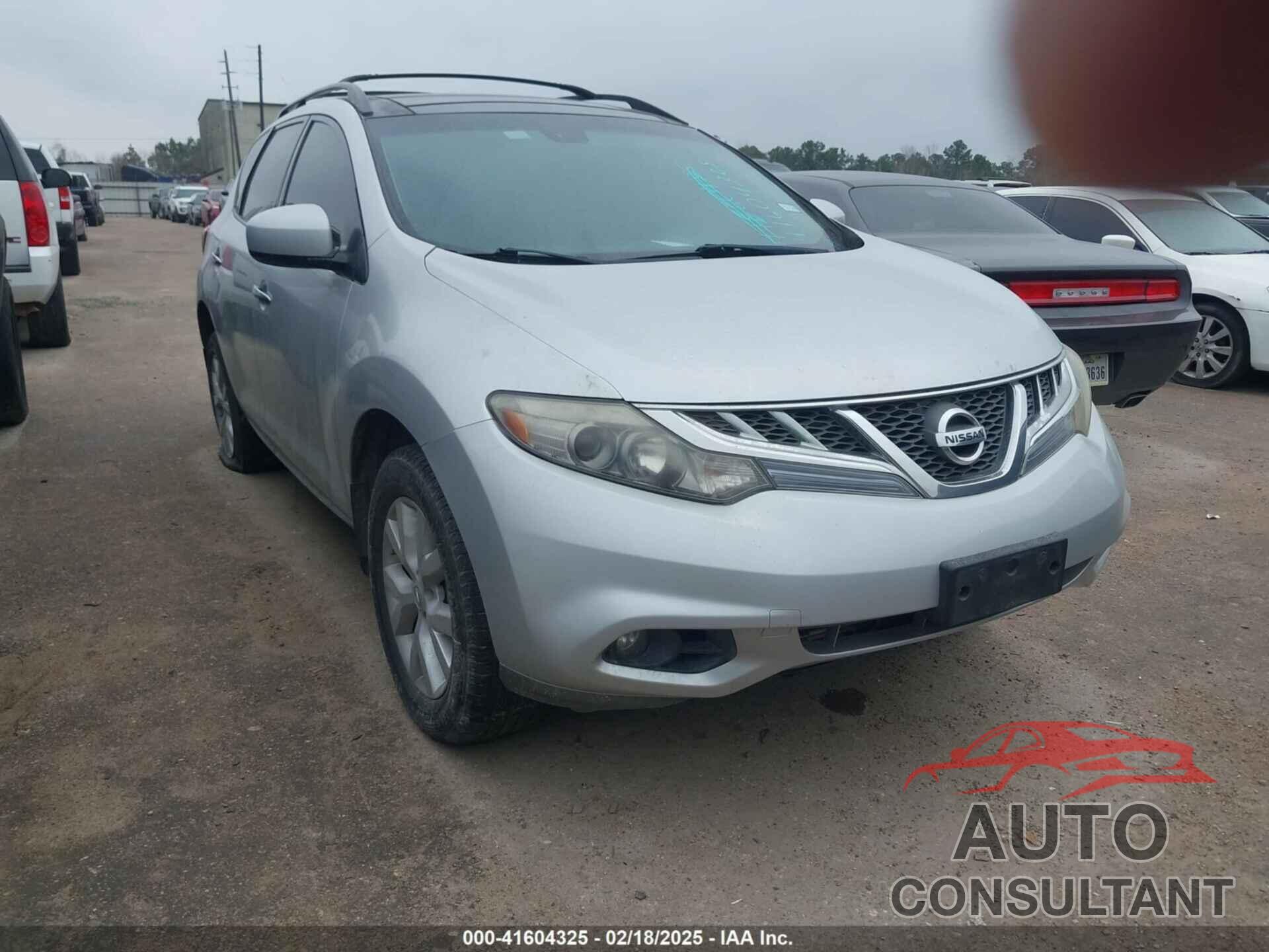 NISSAN MURANO 2012 - JN8AZ1MW5CW221355