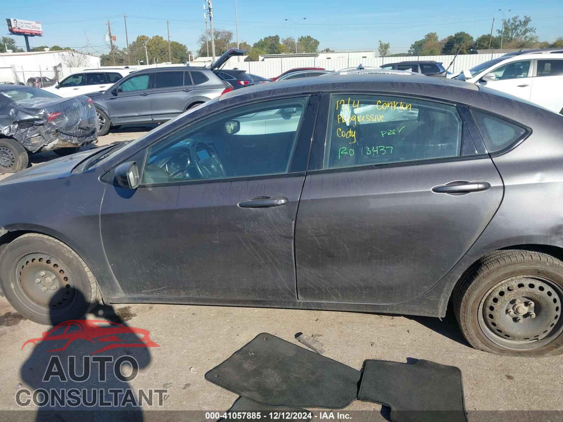 DODGE DART 2015 - 1C3CDFBB7FD390801