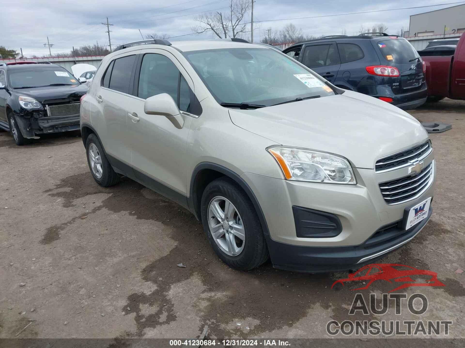 CHEVROLET TRAX 2016 - 3GNCJLSB2GL134510