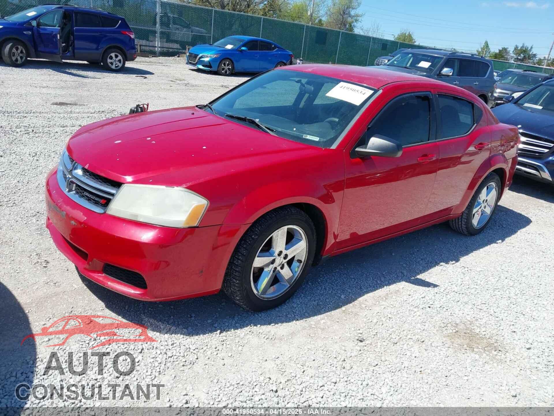 DODGE AVENGER 2013 - 1C3CDZAB3DN544513