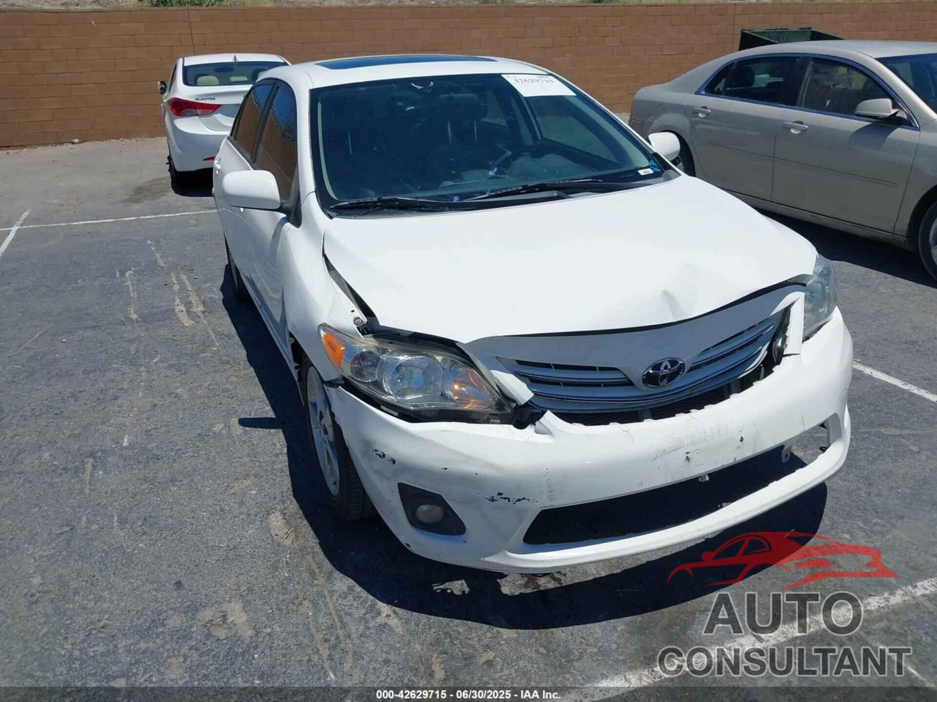 TOYOTA COROLLA 2013 - 5YFBU4EE2DP078560