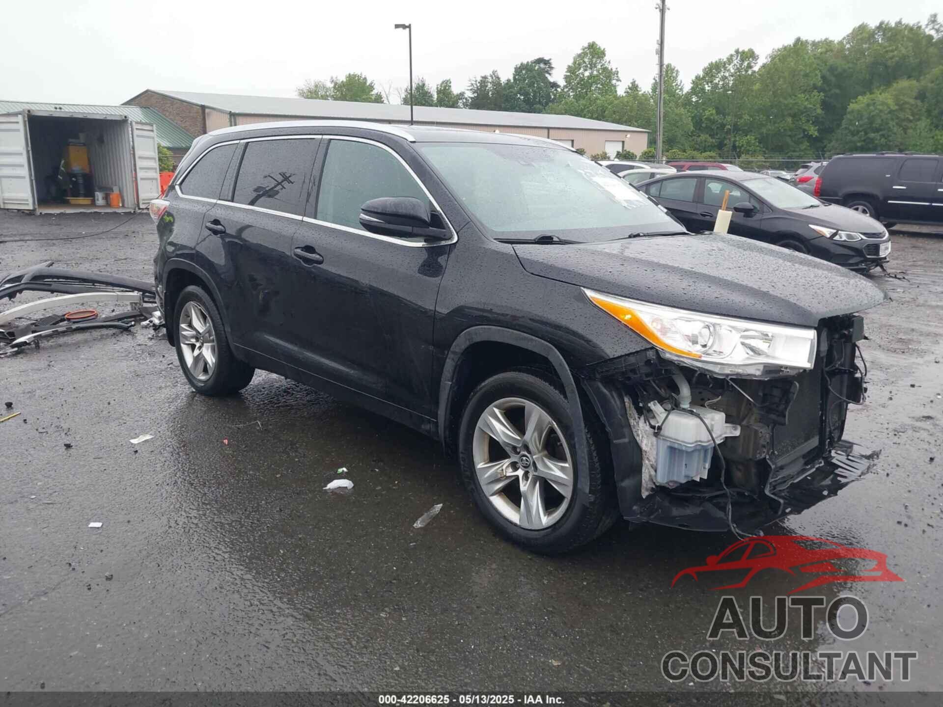 TOYOTA HIGHLANDER 2016 - 5TDDKRFH4GS299299