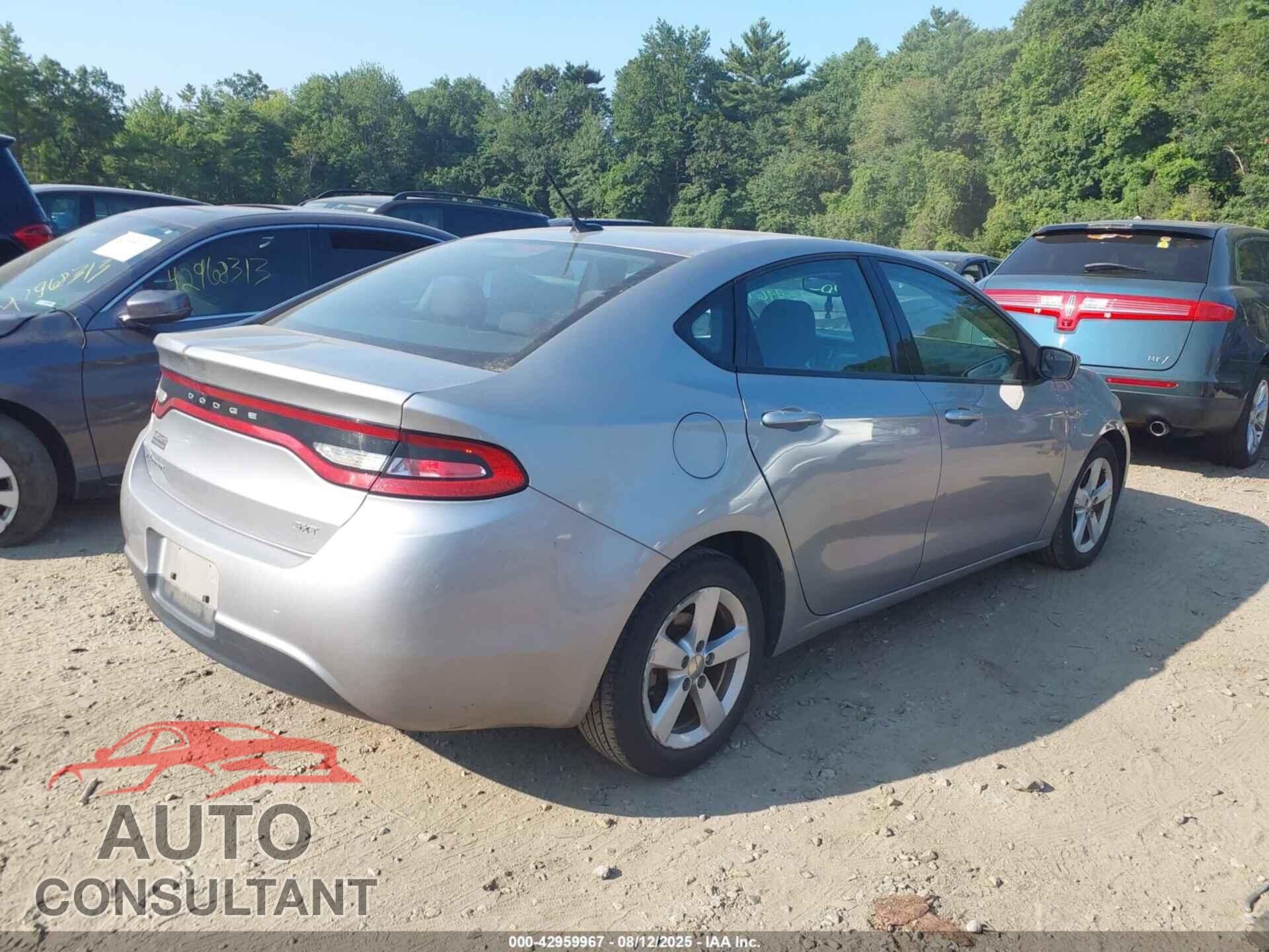 DODGE DART 2015 - 1C3CDFBB3FD199800