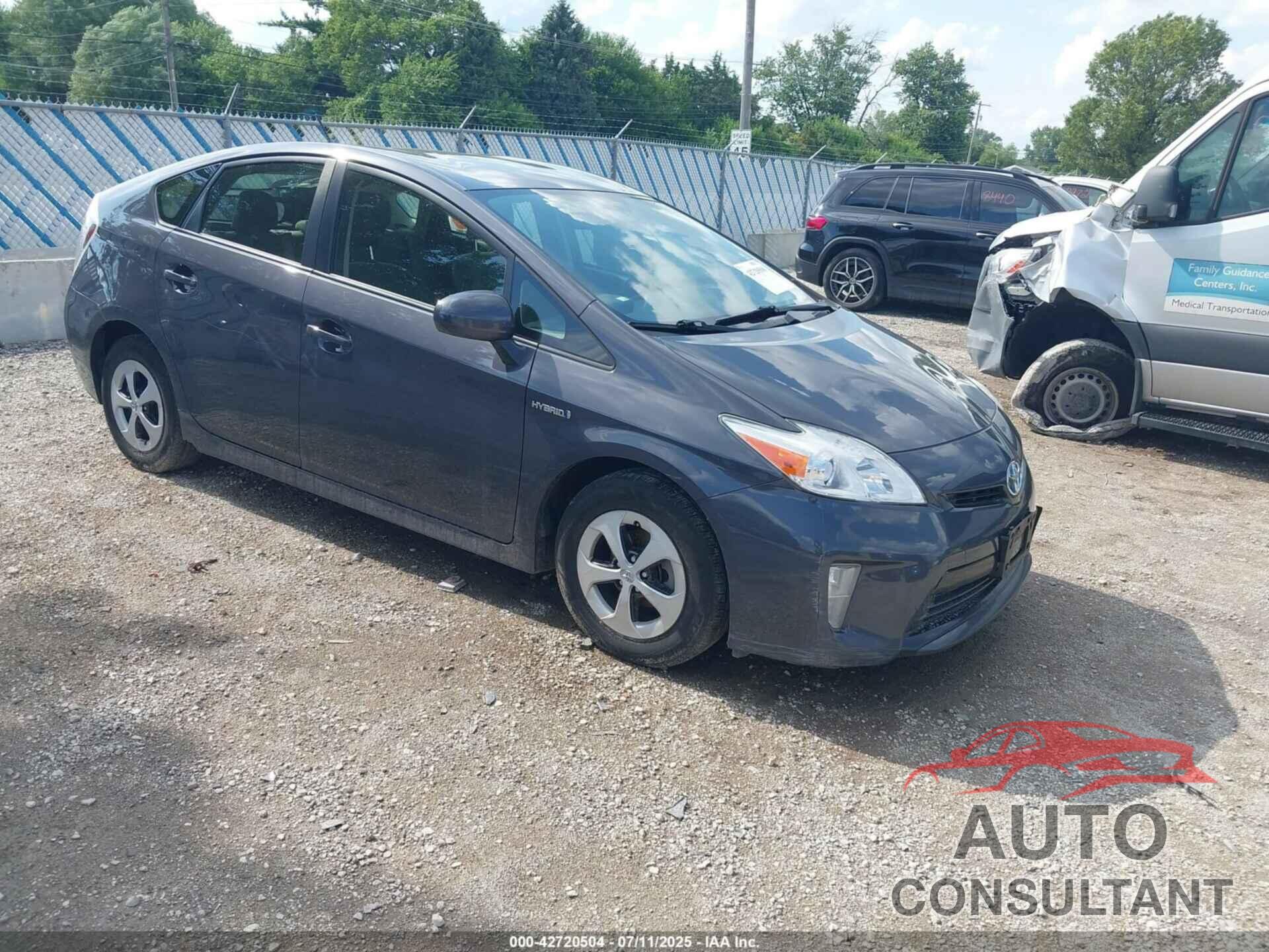 TOYOTA PRIUS 2013 - JTDKN3DU6D5587063