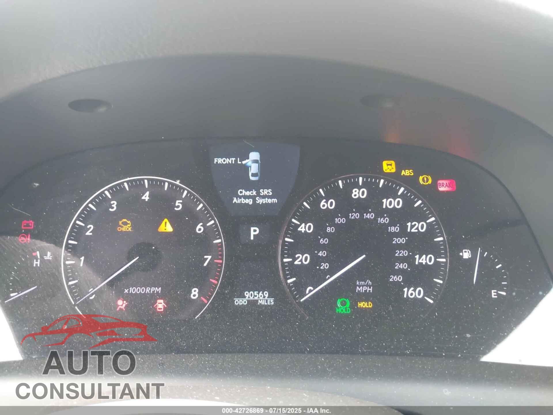 LEXUS LS 460 2009 - JTHBL46F195088008