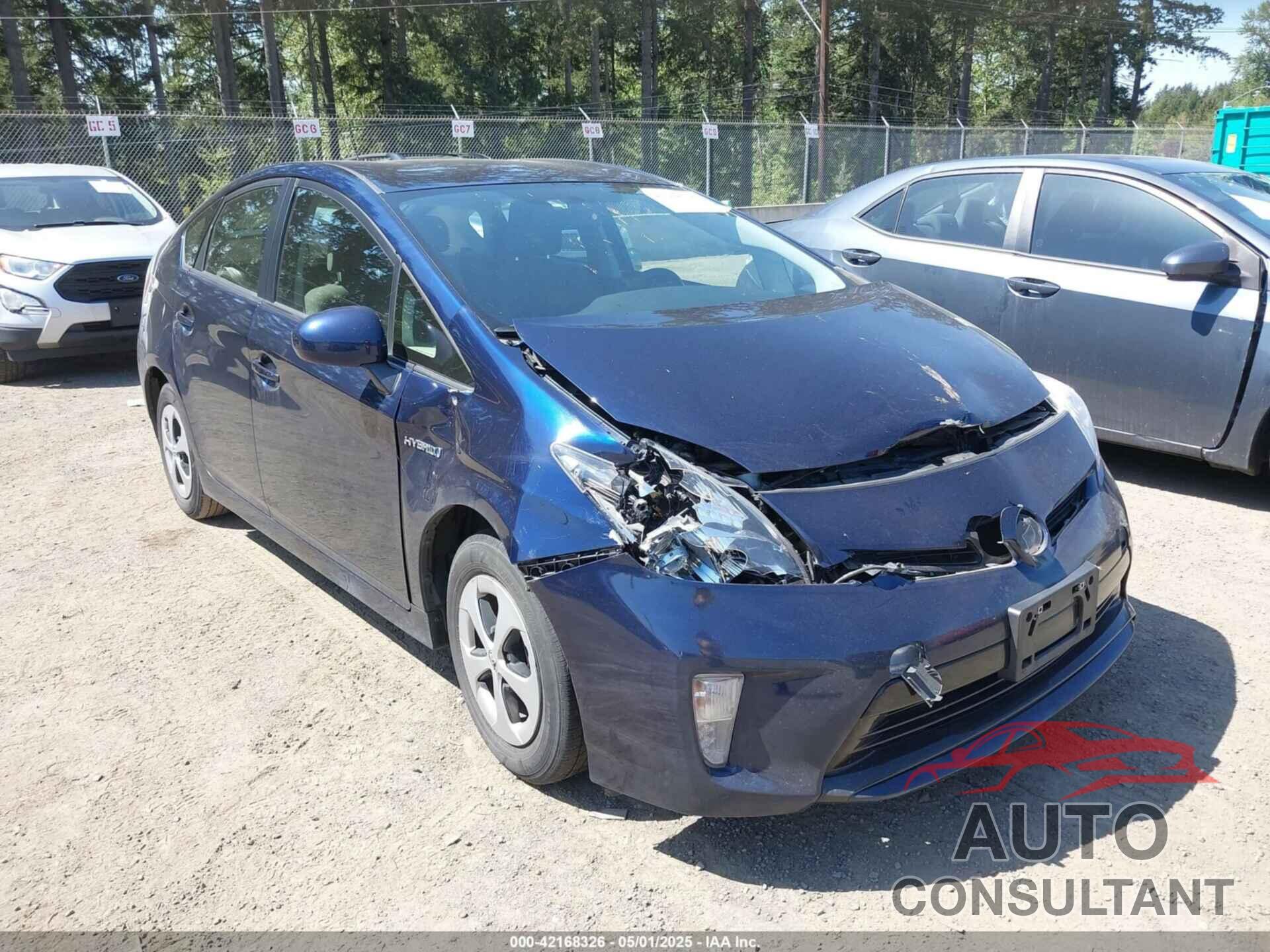 TOYOTA PRIUS 2013 - JTDKN3DUXD1637387