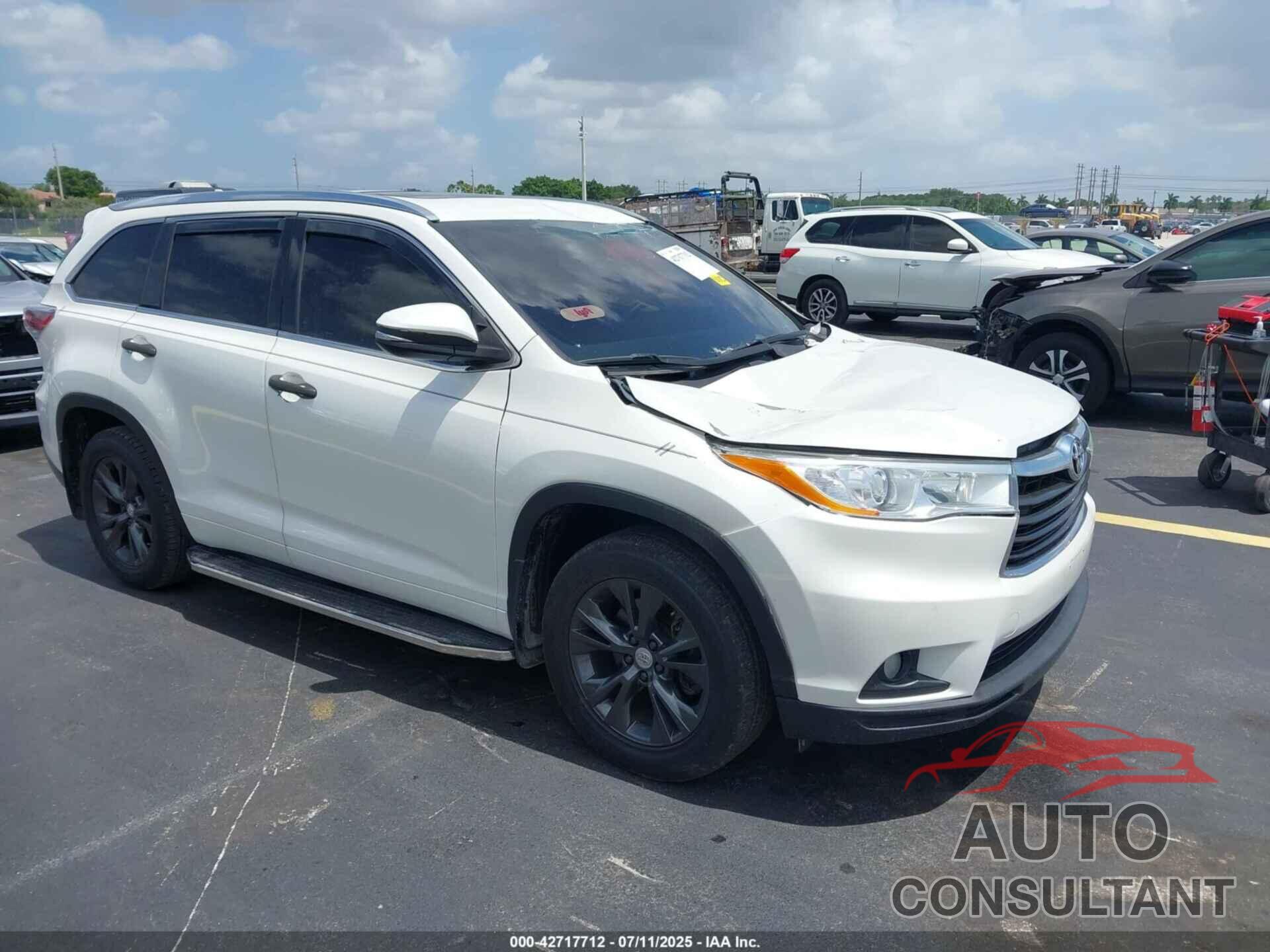 TOYOTA HIGHLANDER 2014 - 5TDKKRFH0ES018359