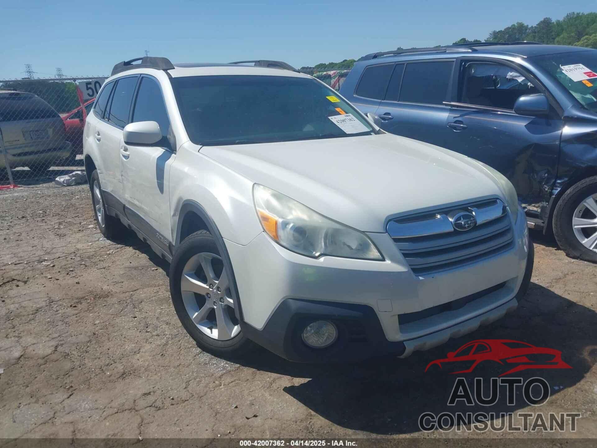 SUBARU OUTBACK 2013 - 4S4BRCPC4D3291697