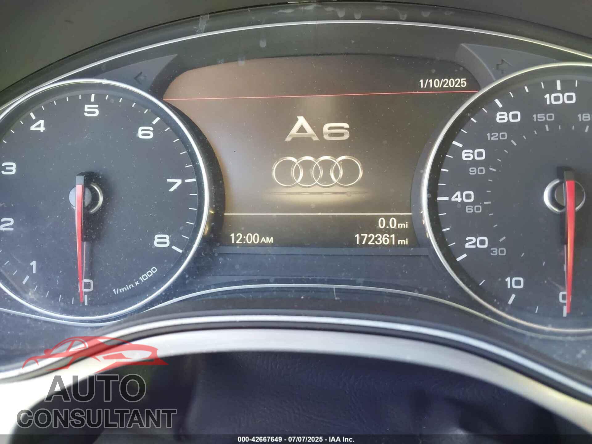 AUDI A6 2012 - WAUDFAFC1CN139050