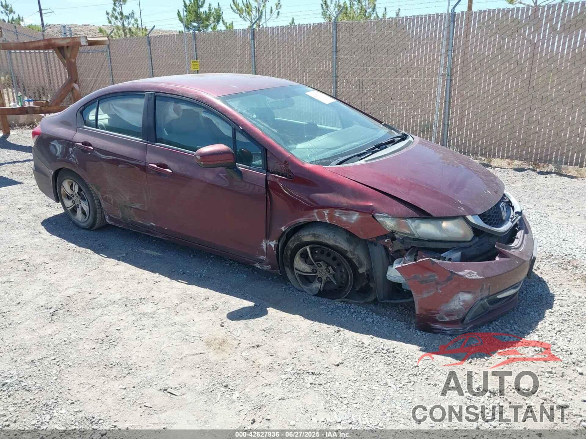 HONDA CIVIC 2014 - 19XFB2F55EE249489