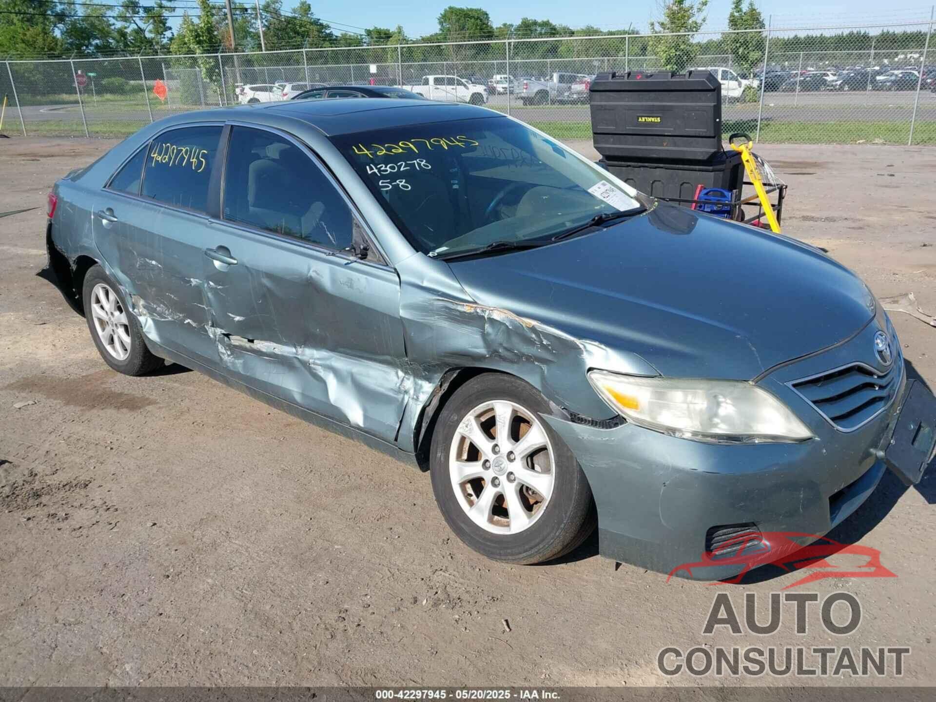 TOYOTA CAMRY 2010 - 4T1BF3EK4AU508707