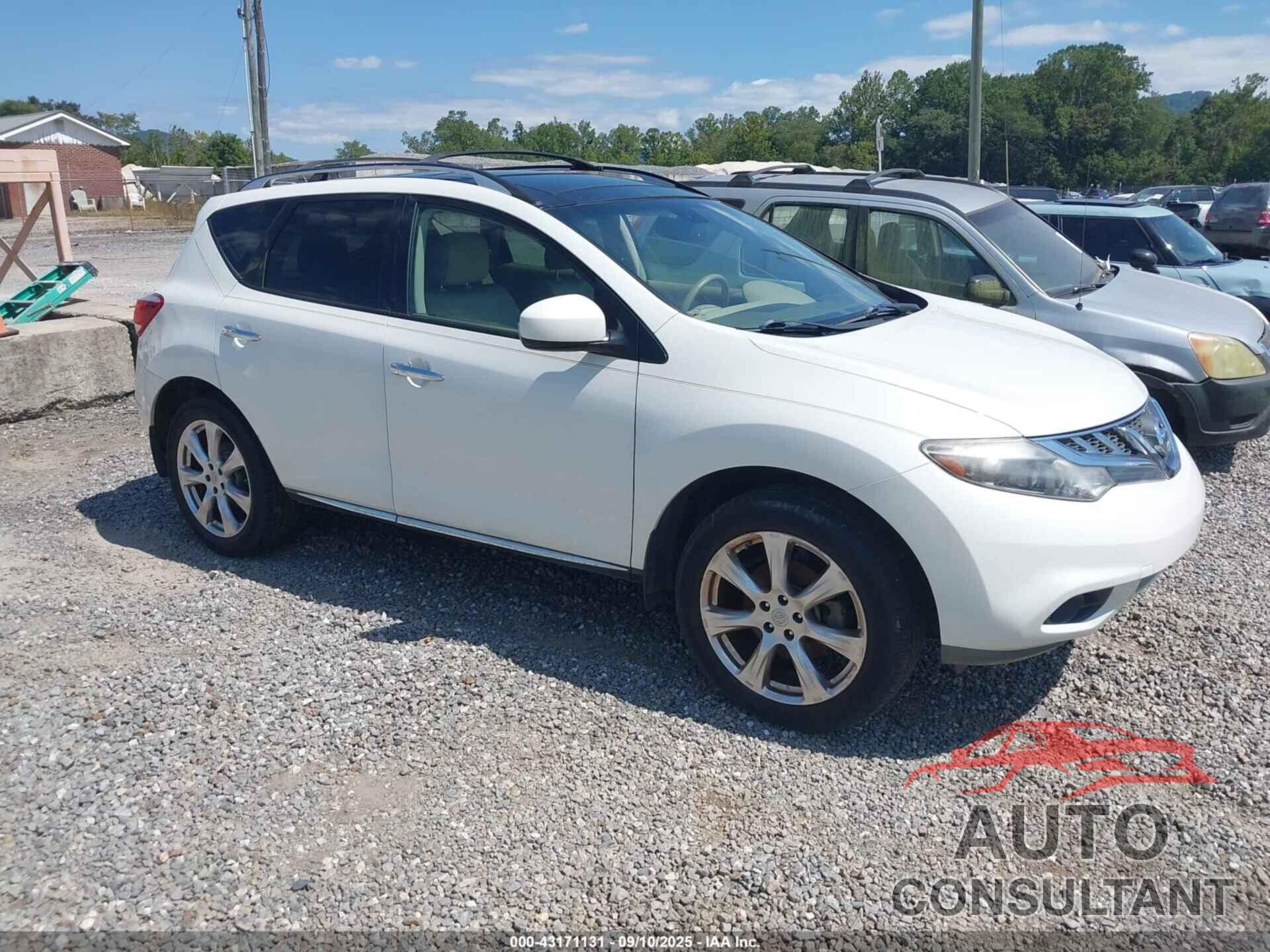 NISSAN MURANO 2012 - JN8AZ1MW2CW221426