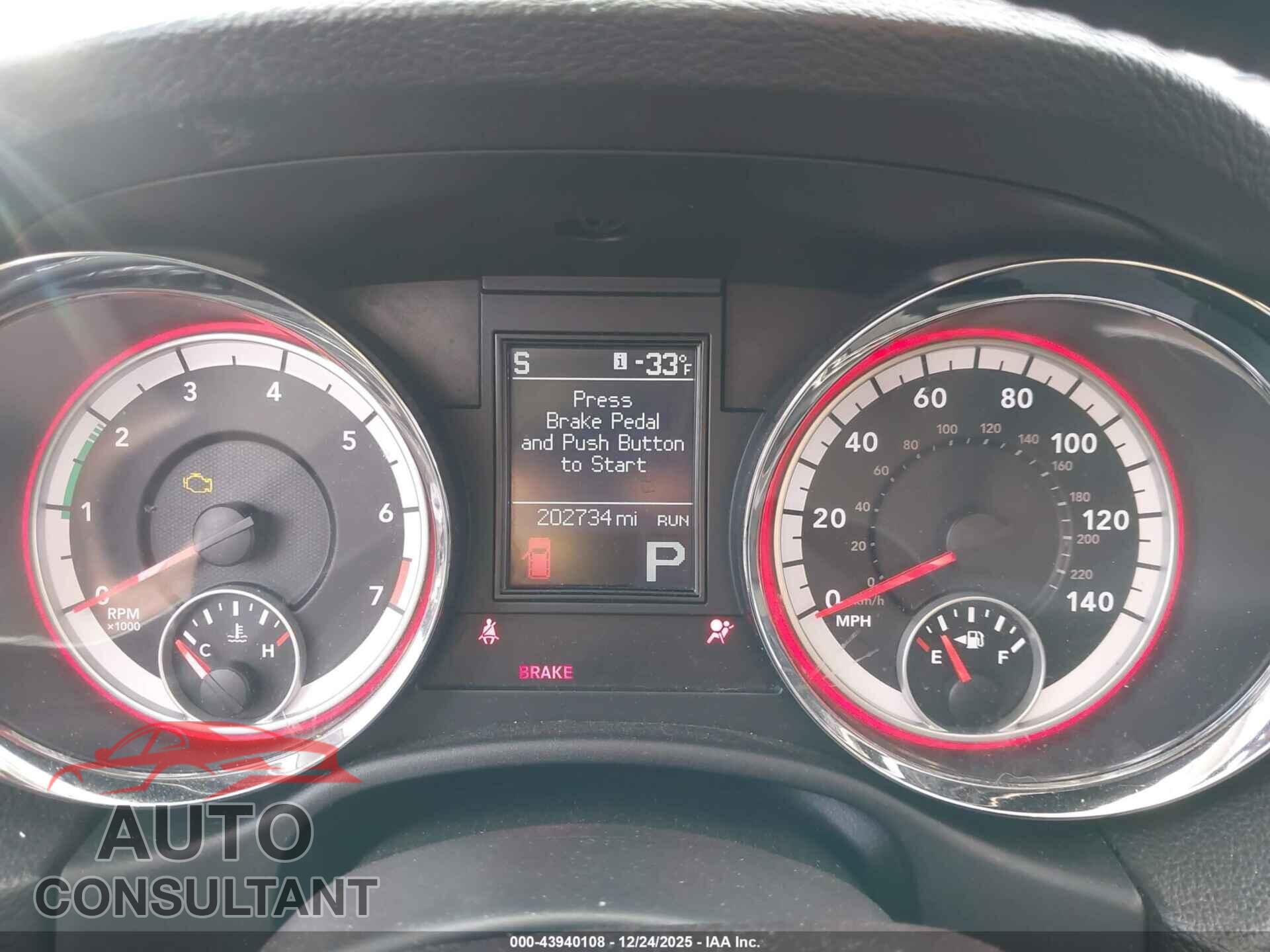 DODGE DURANGO 2013 - 1C4RDJDG5DC554051
