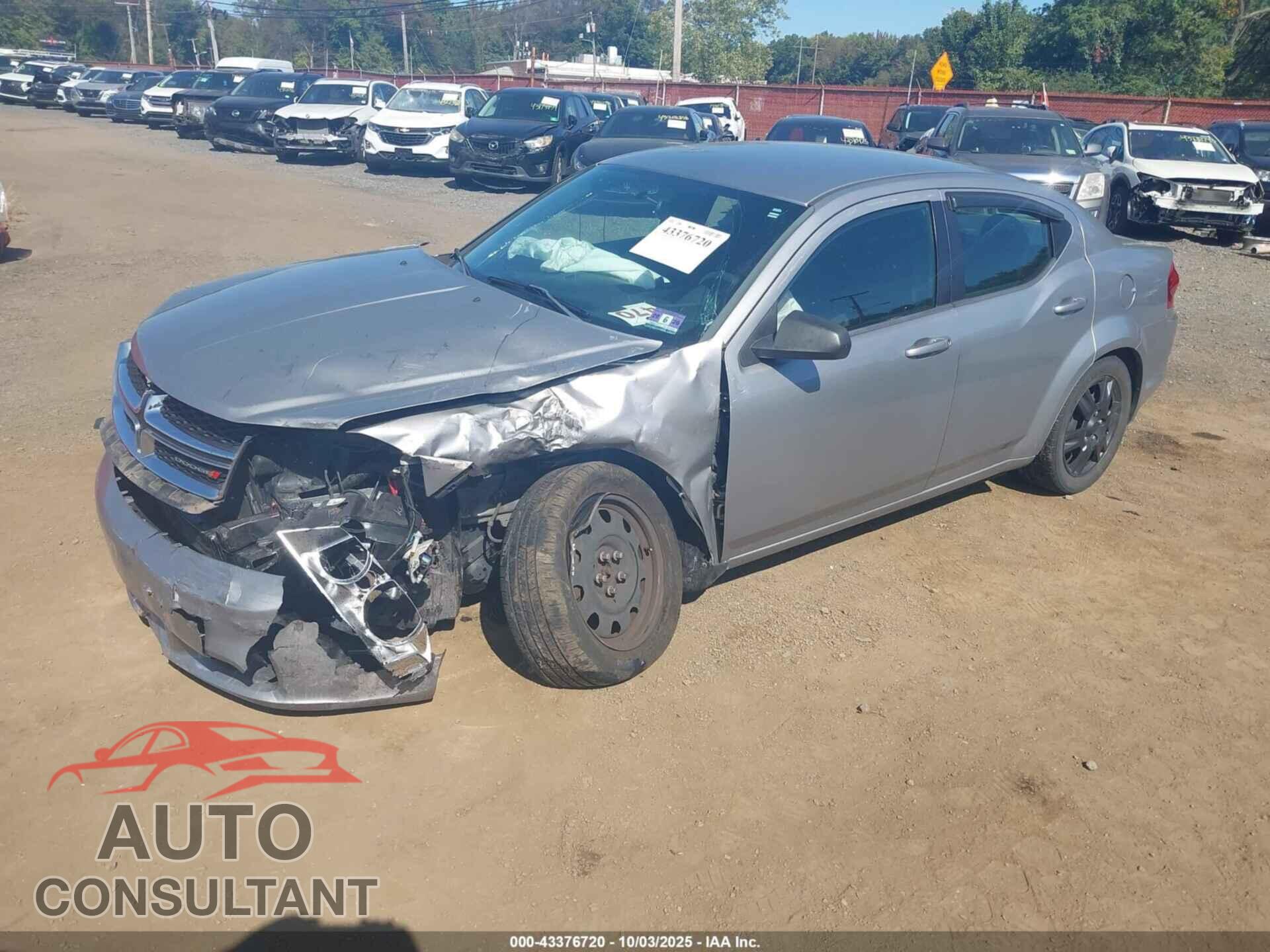 DODGE AVENGER 2013 - 1C3CDZAG4DN747938