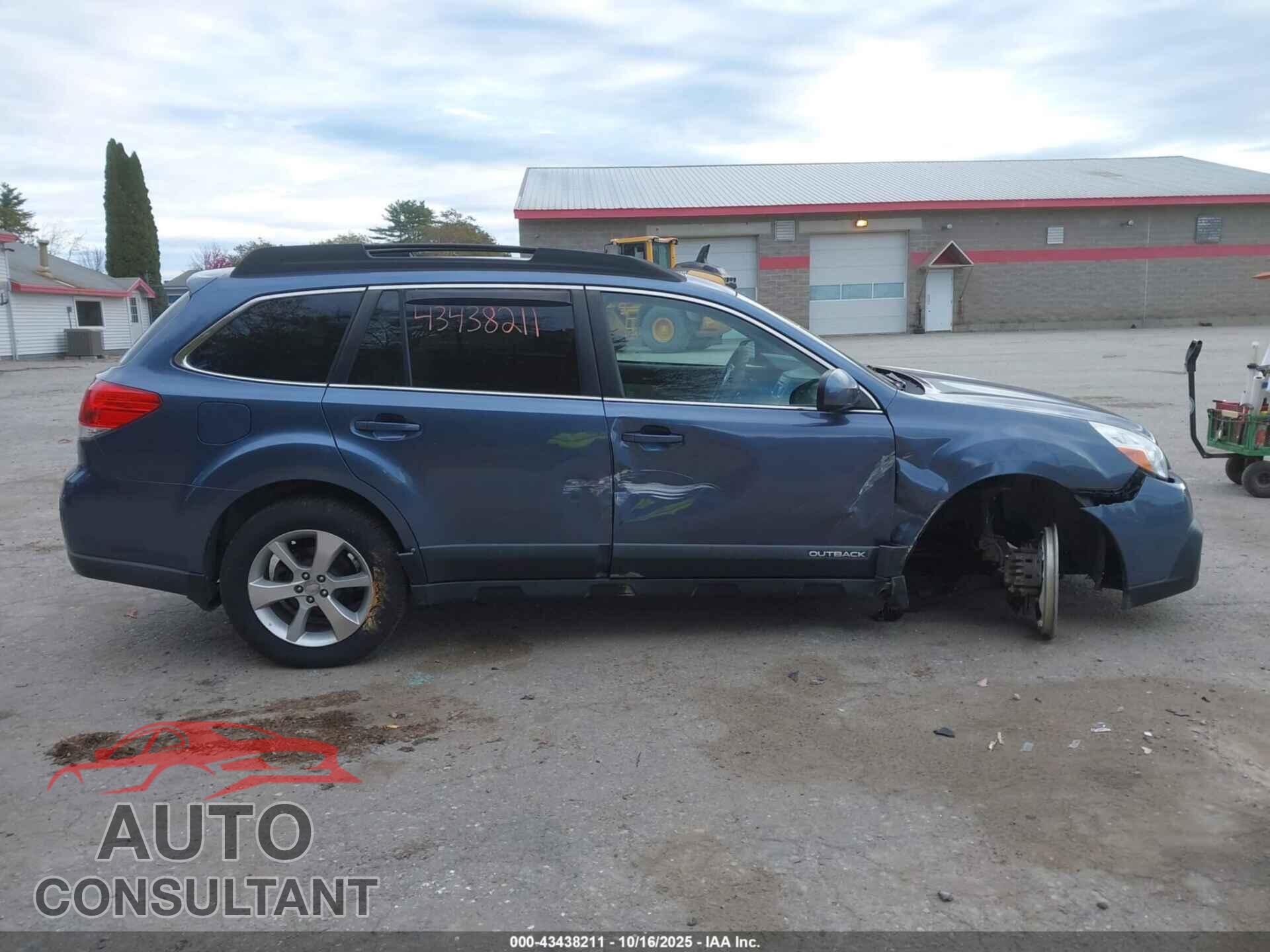 SUBARU OUTBACK 2014 - 4S4BRBLC8E3247414