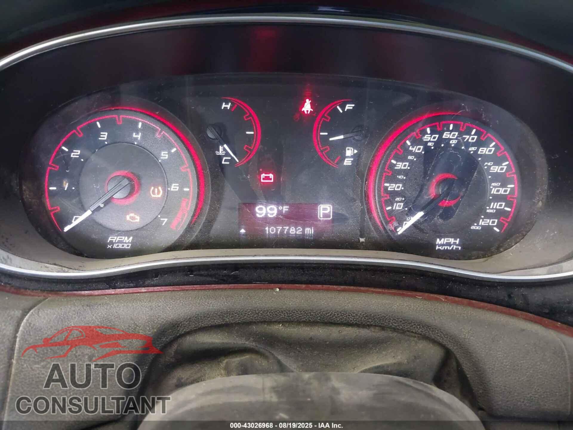 DODGE DART 2015 - 1C3CDFBBXFD242643