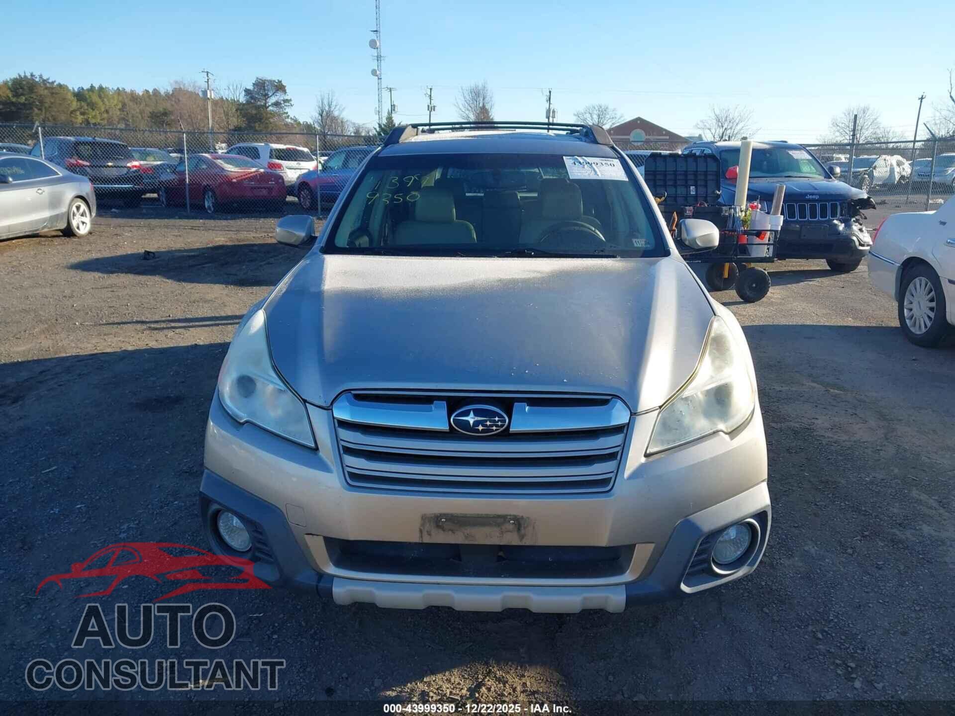 SUBARU OUTBACK 2014 - 4S4BRBLC5E3286980