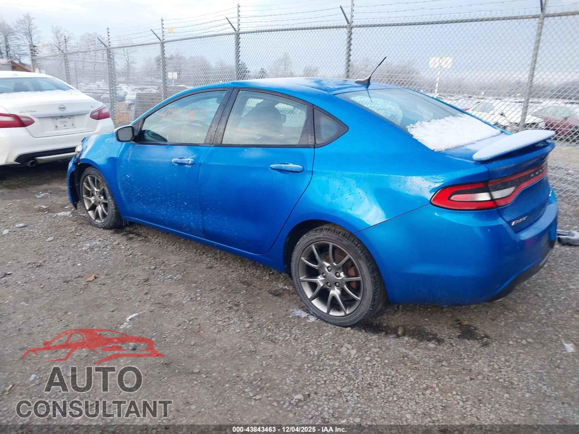 DODGE DART 2015 - 1C3CDFBB3FD242127