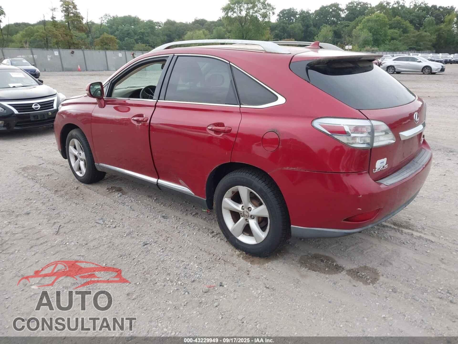 LEXUS RX 350 2010 - 2T2BK1BA2AC073582