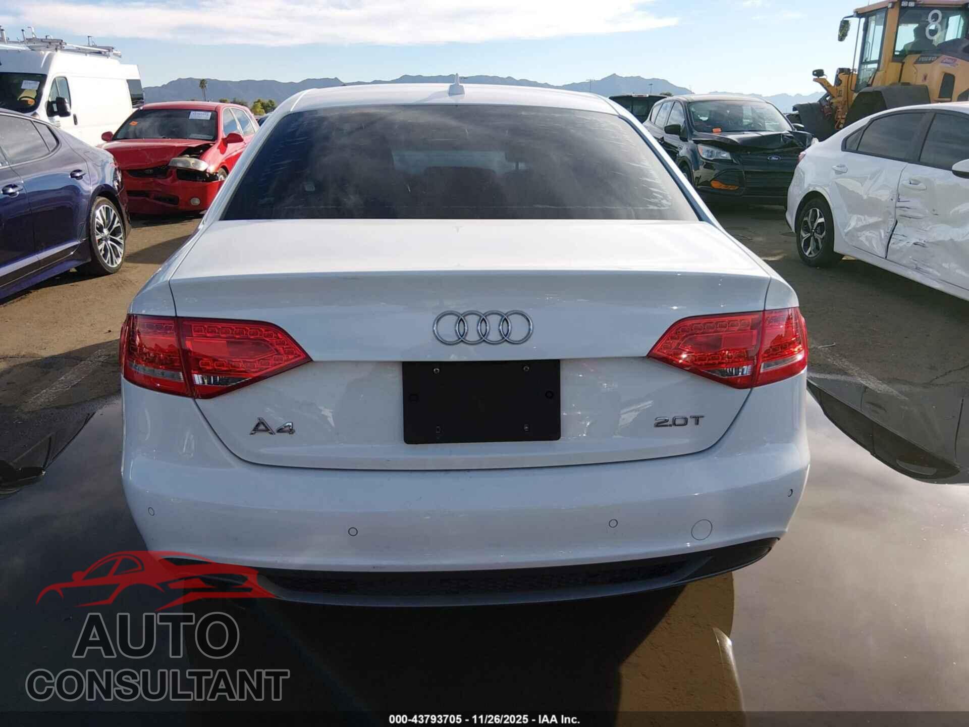 AUDI A4 2012 - WAUEFAFL1CA119862