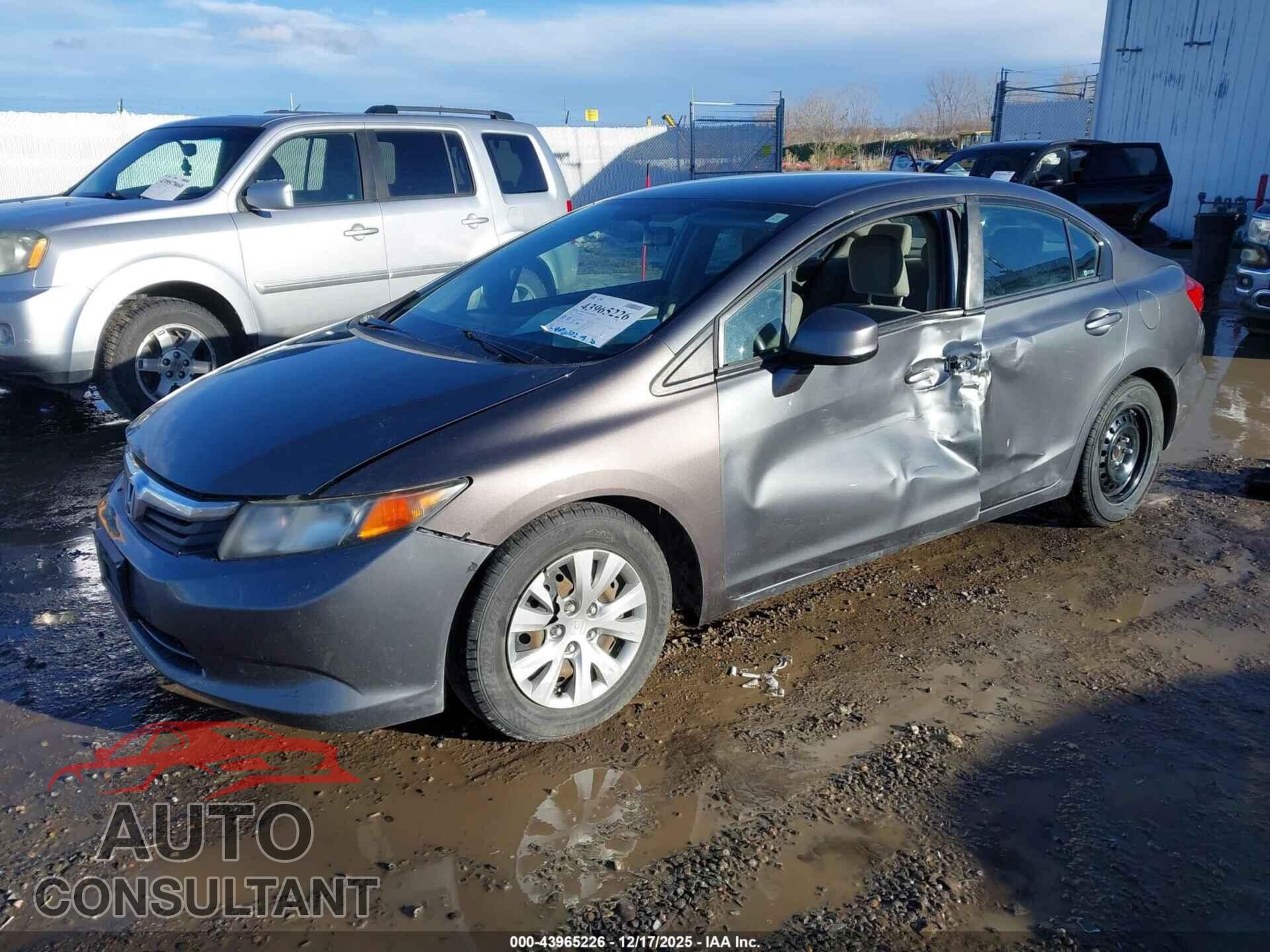 HONDA CIVIC 2012 - 19XFB2F5XCE094161