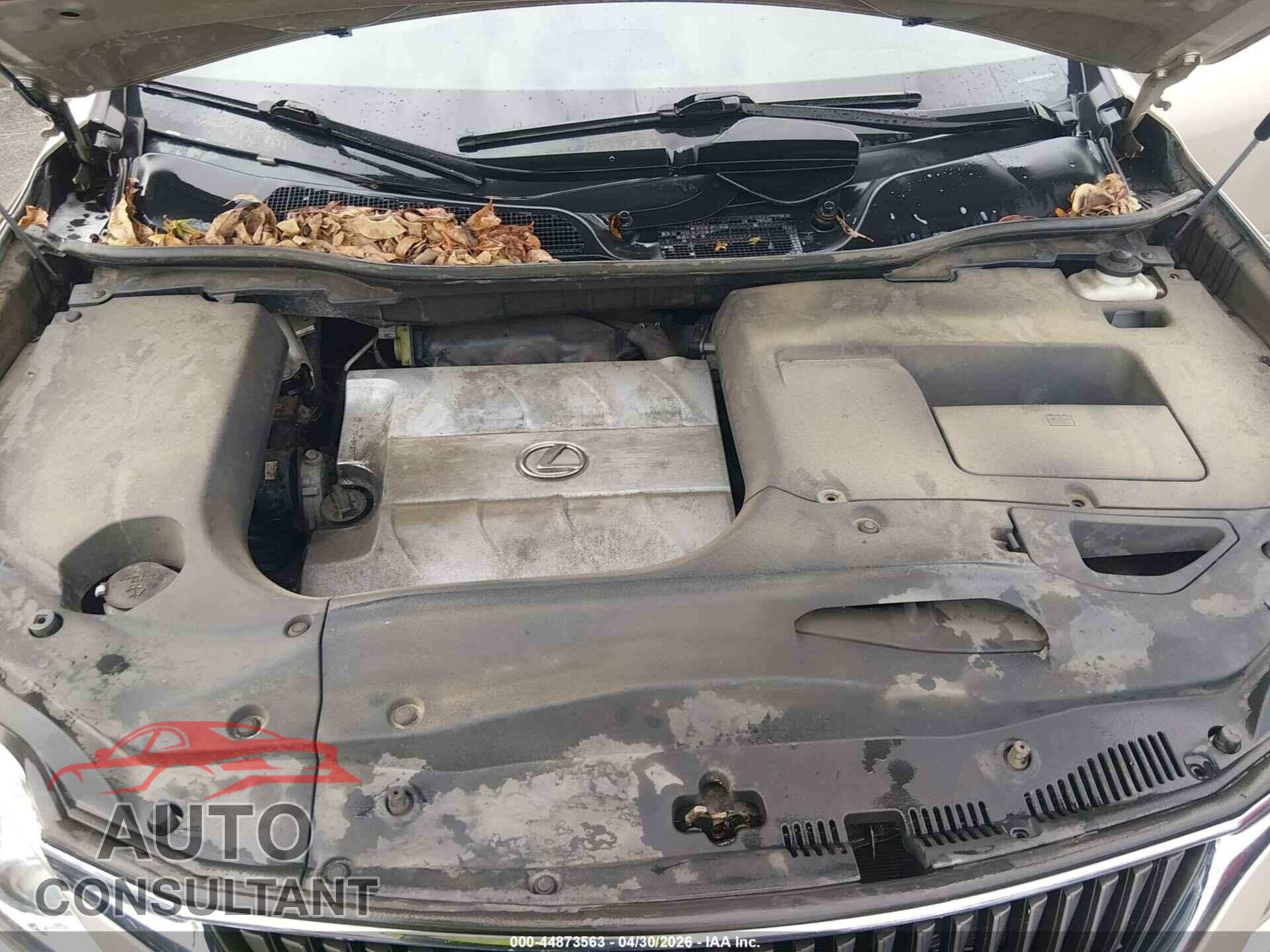 LEXUS RX 350 2012 - 2T2BK1BA2CC151085