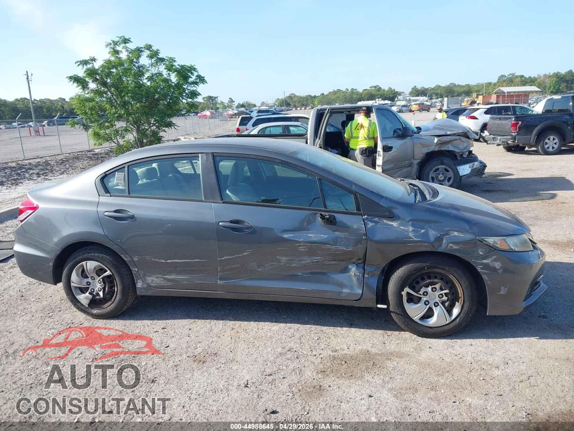 HONDA CIVIC 2013 - 19XFB2F54DE096568